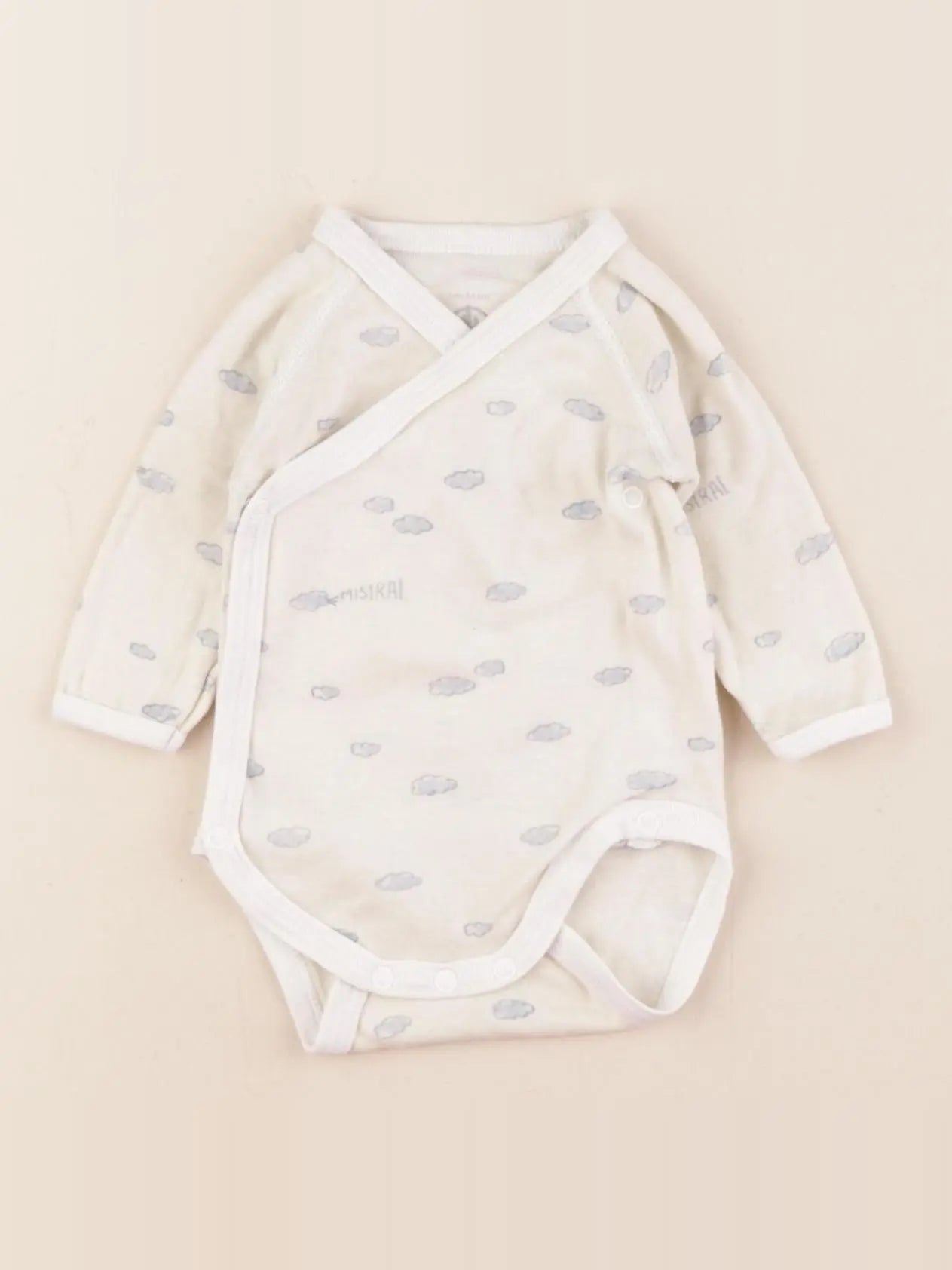 Petit Bateau - body beige - 1 mois