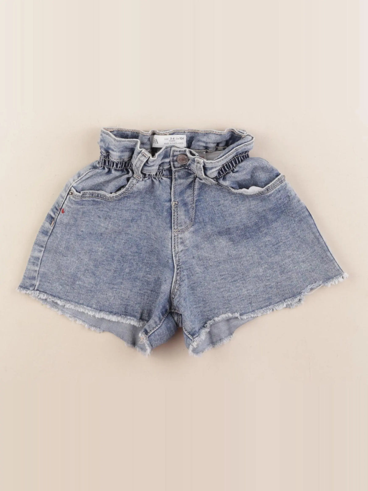 Zara - short bleu - 3/4 ans