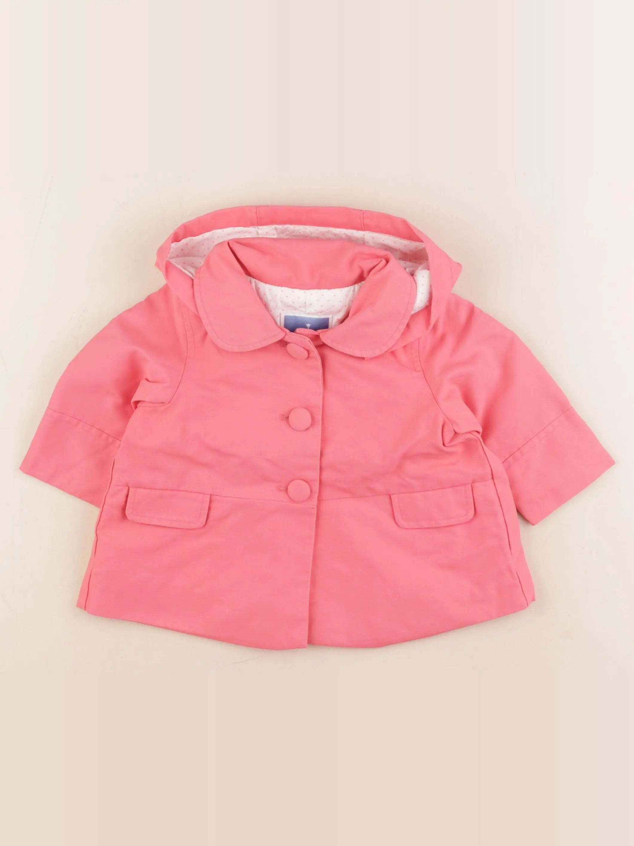 Jacadi - imperméable rose - 6 mois