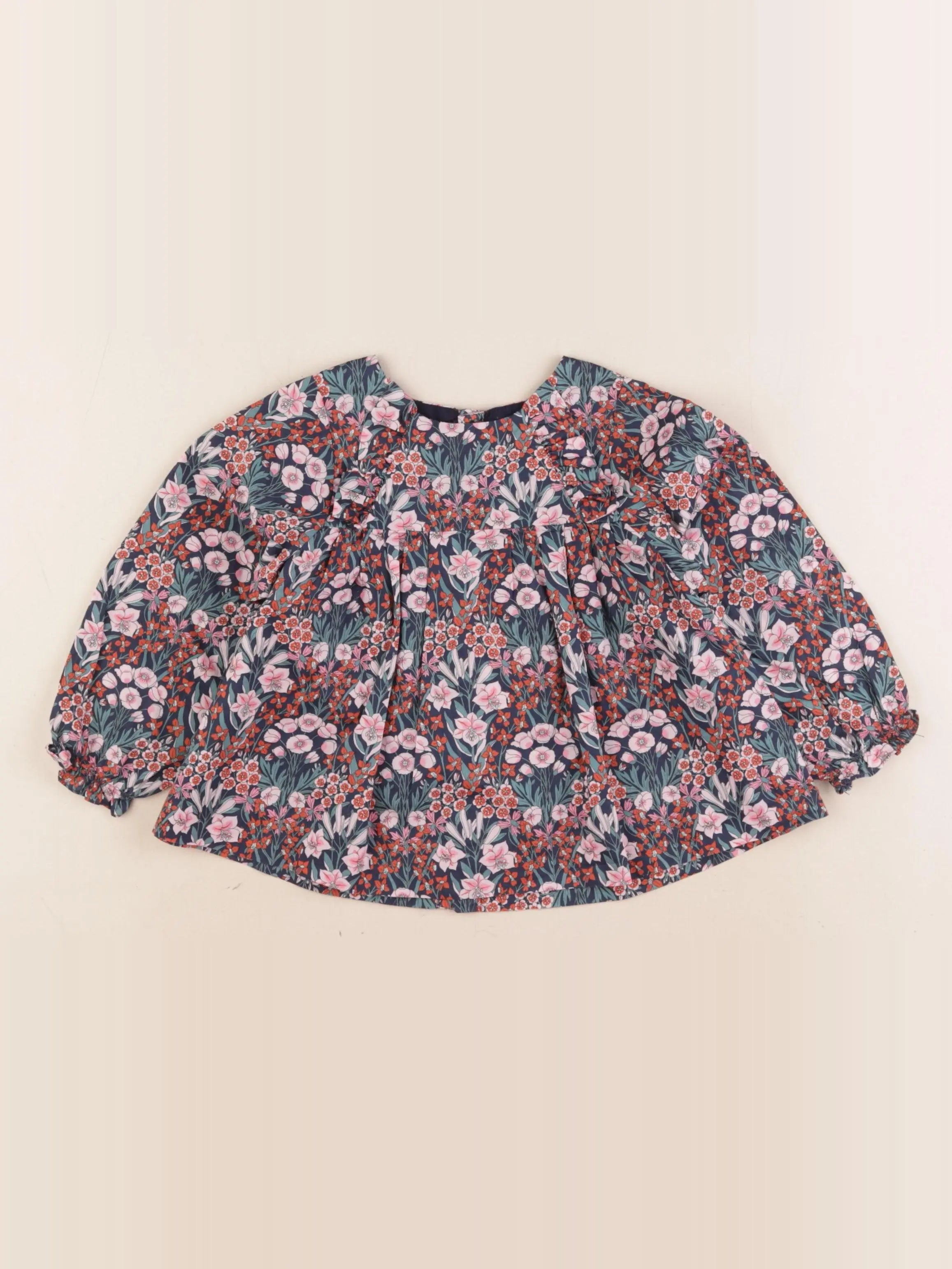 Jacadi - blouse liberty multicolore - 2 ans