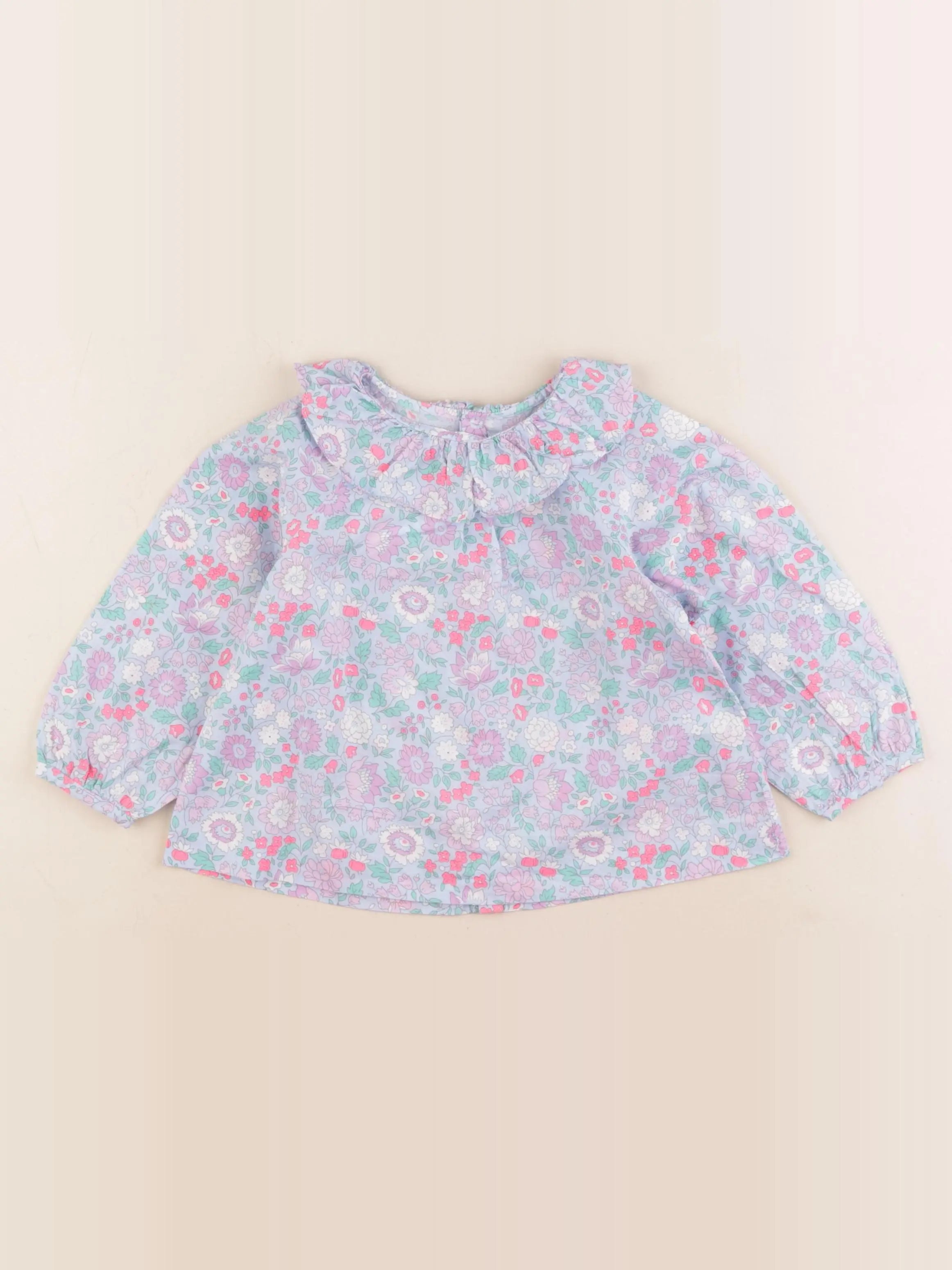 Jacadi - blouse liberty multicolore - 24 mois