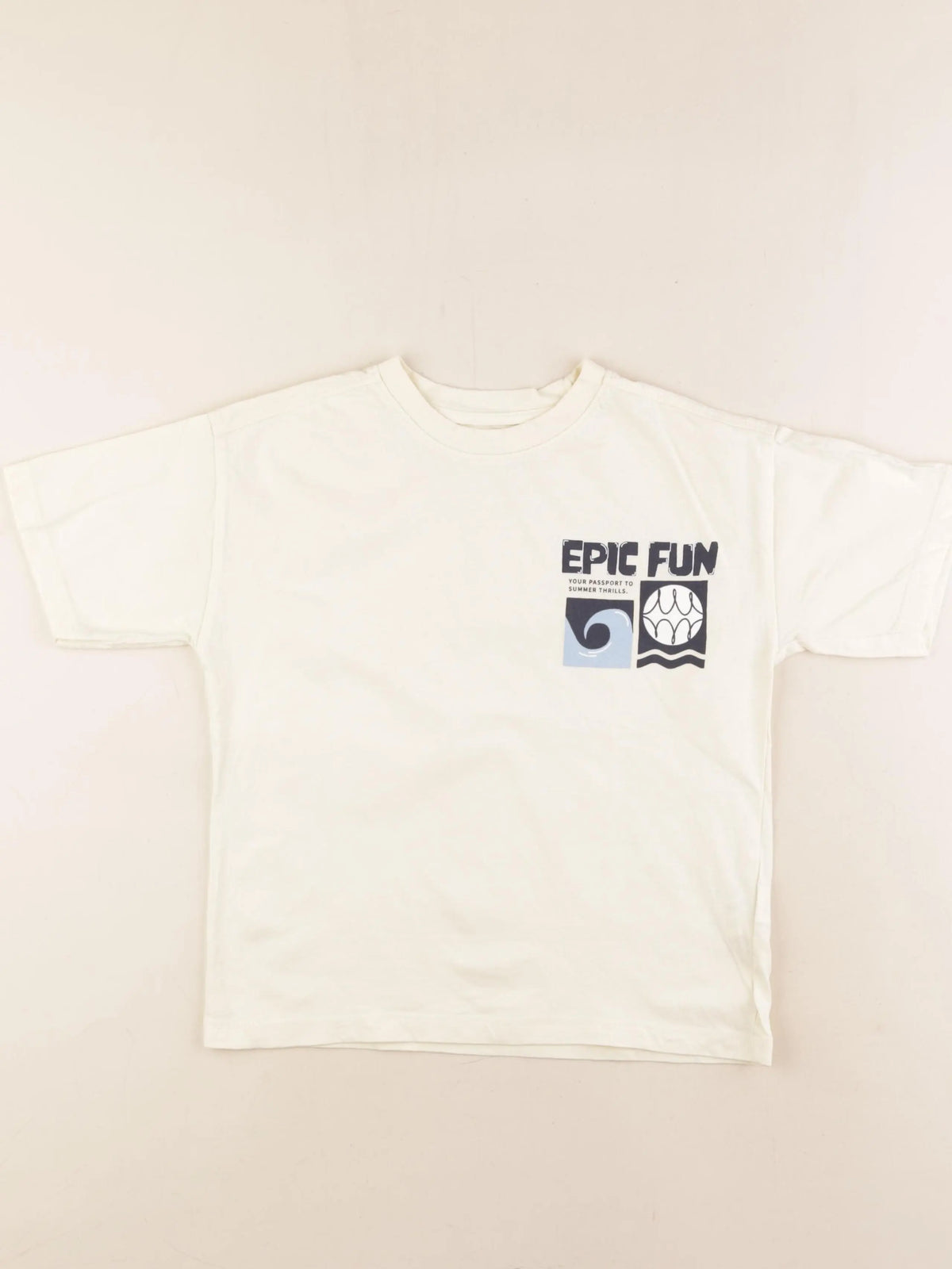 Zara - tee-shirt beige - 6/7 ans