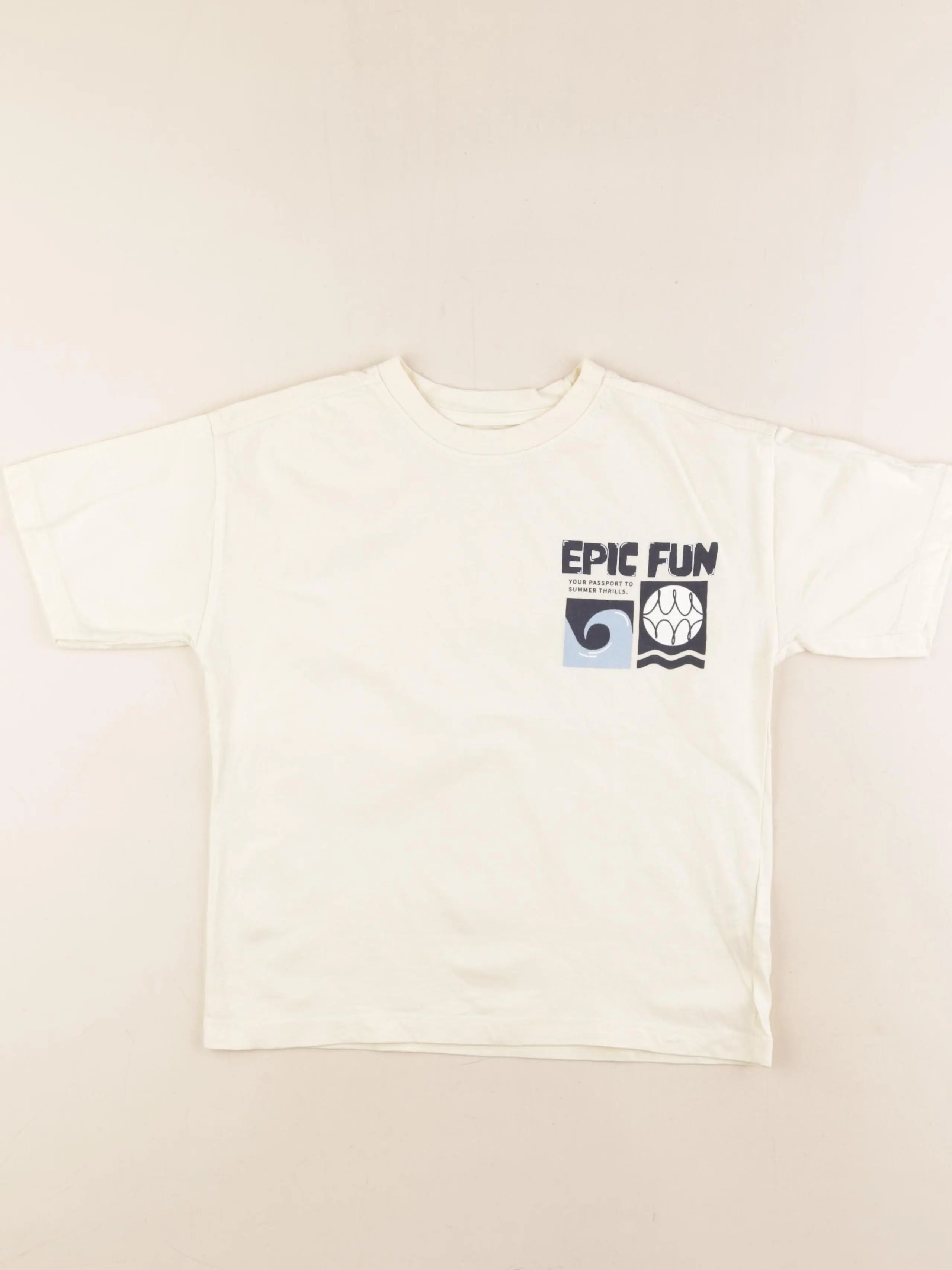 Zara - tee-shirt beige - 6/7 ans