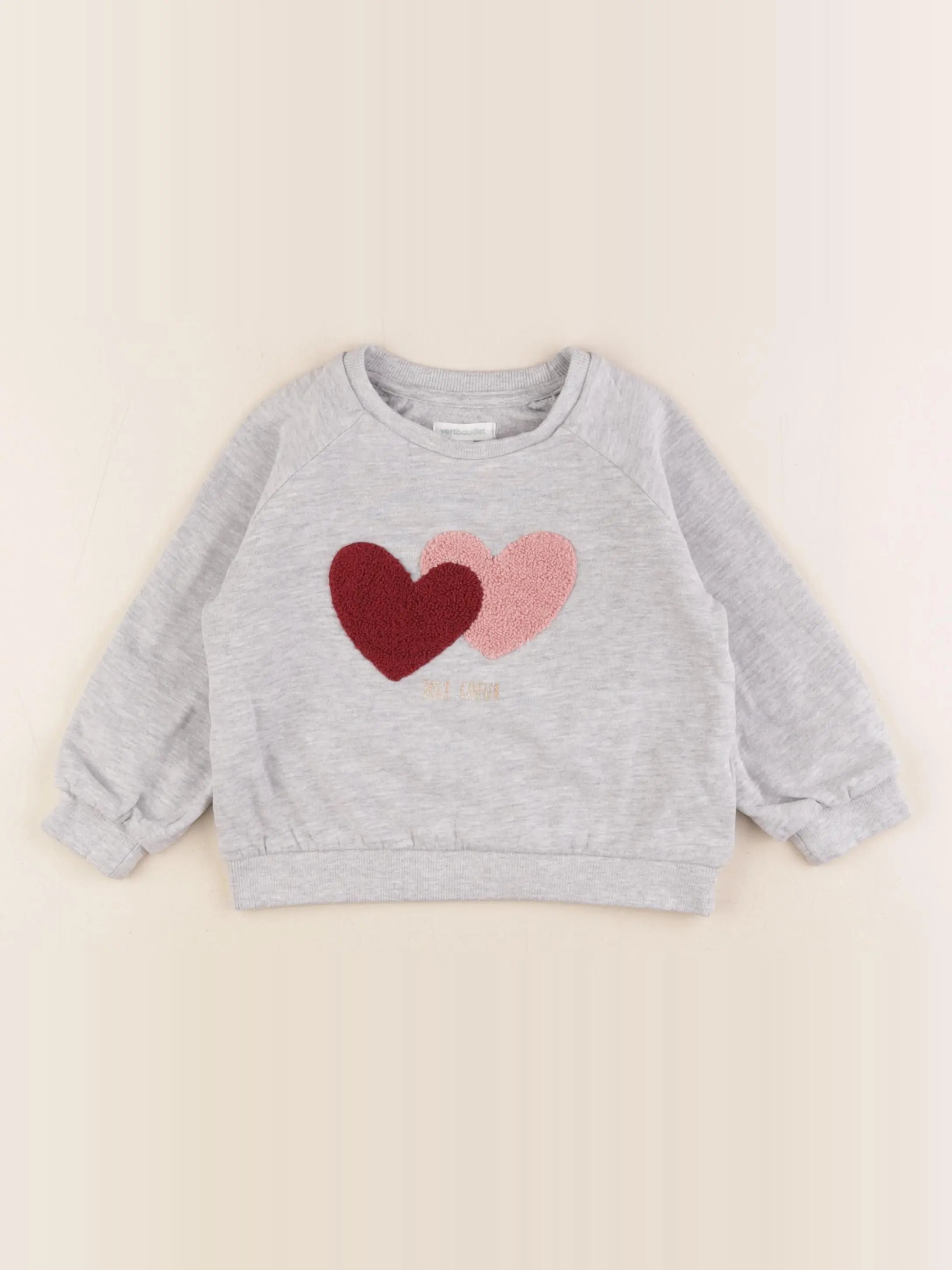Vertbaudet - sweat gris - 3 ans