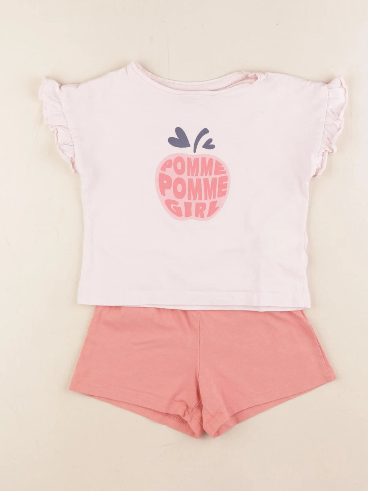 Vertbaudet - pyjama coton rose - 2 ans