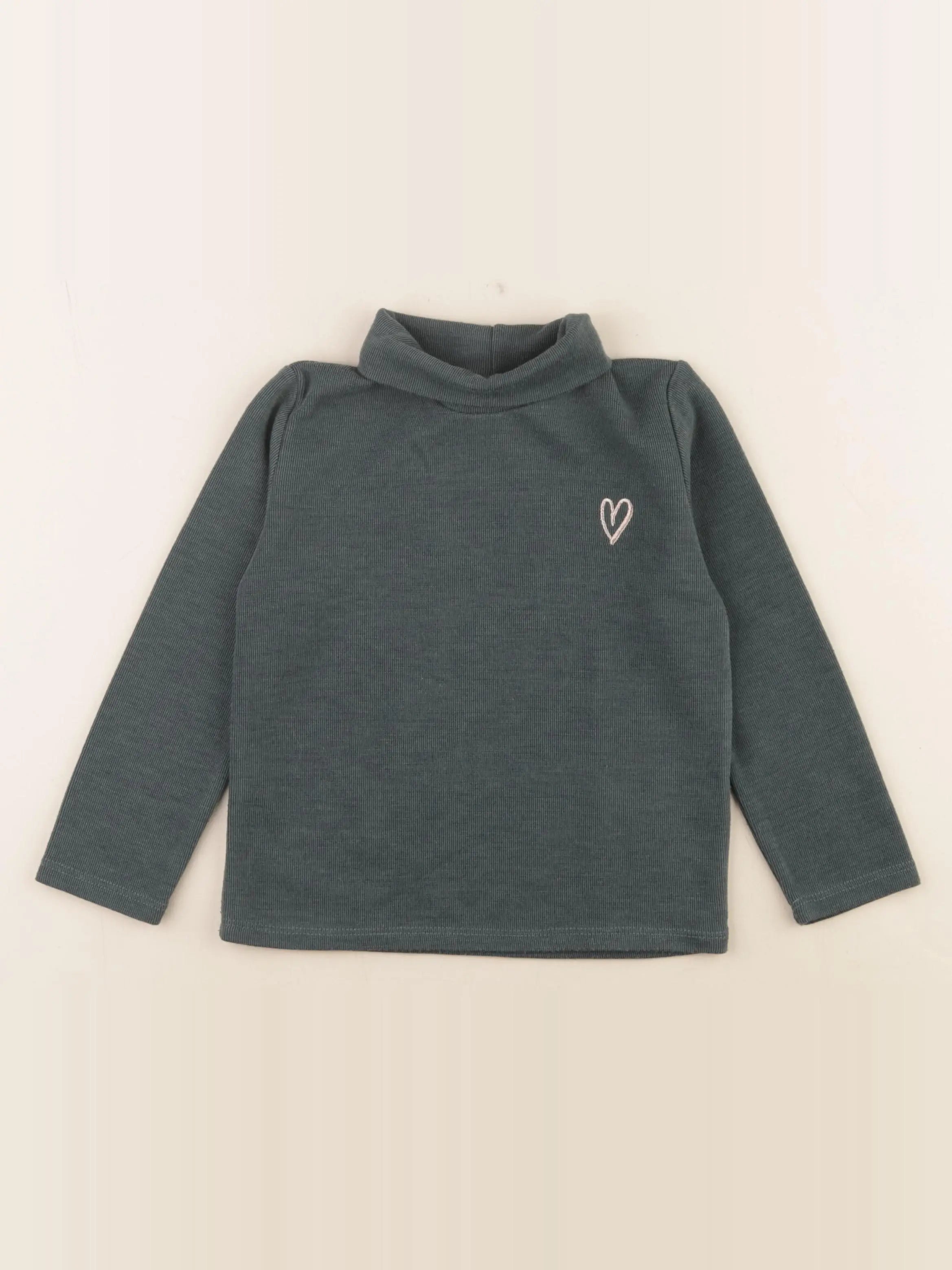 Vertbaudet - sous-pull vert - 5 ans