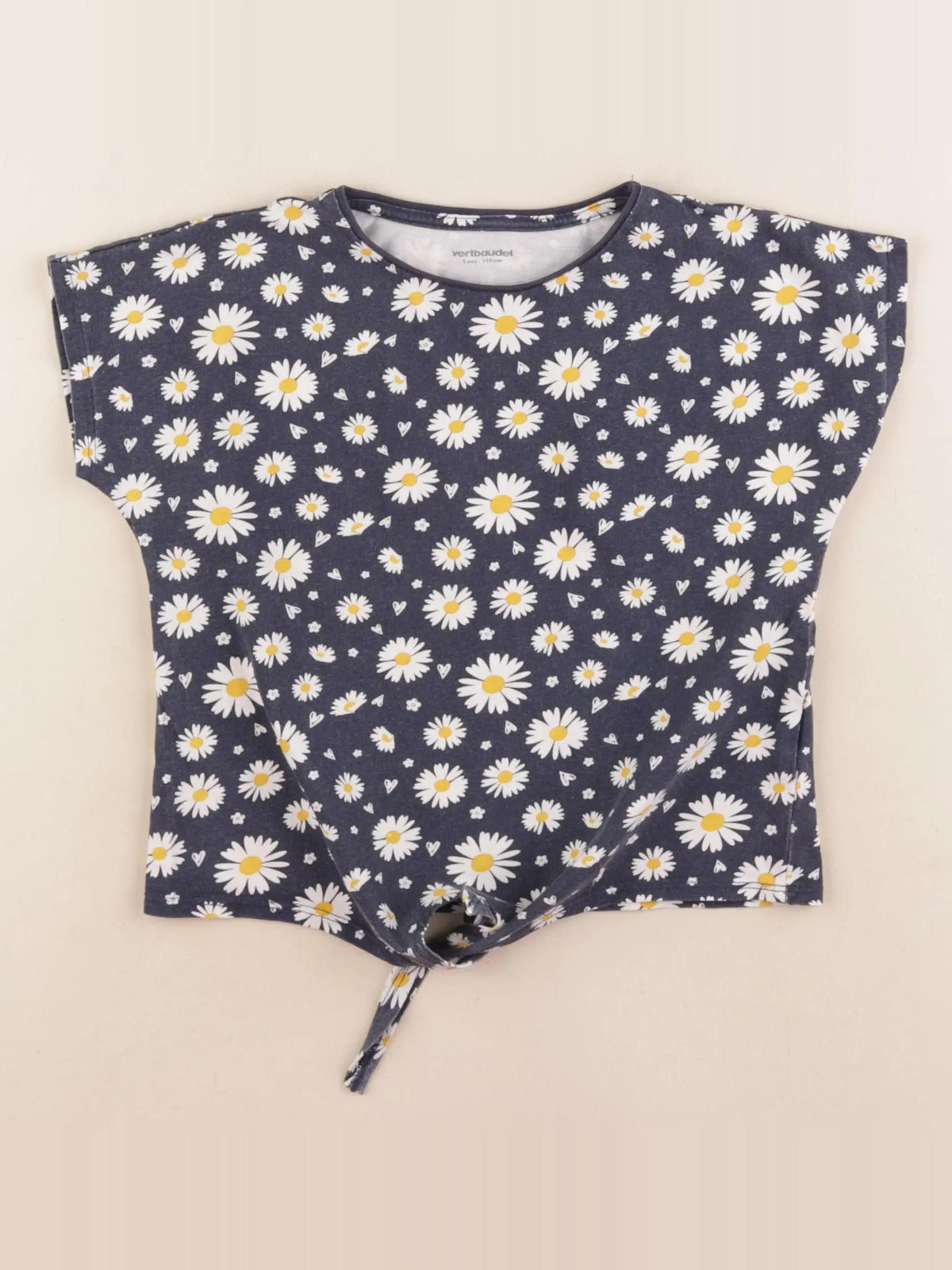 Vertbaudet - tee-shirt bleu - 5 ans