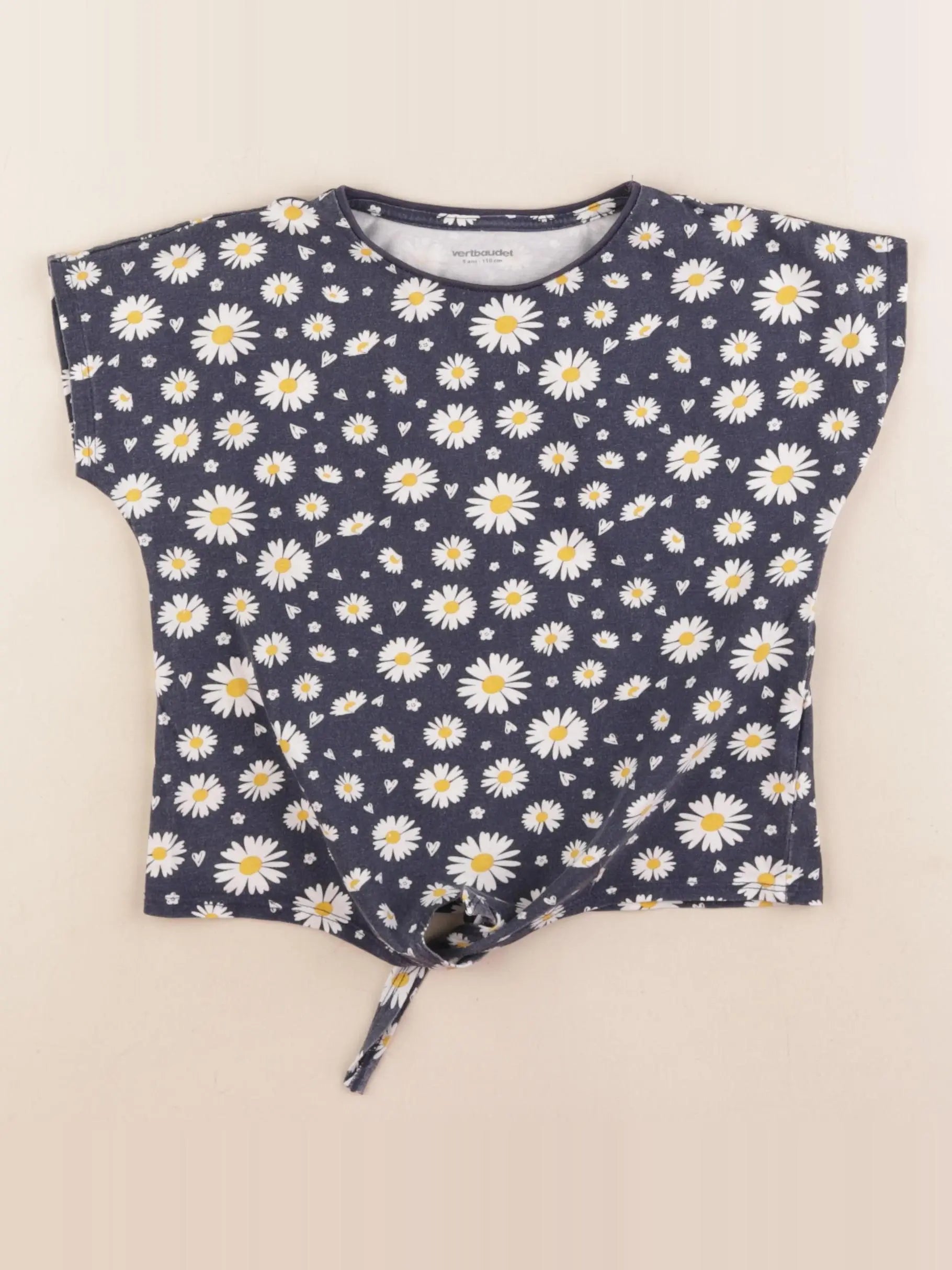 Vertbaudet - tee-shirt bleu - 5 ans
