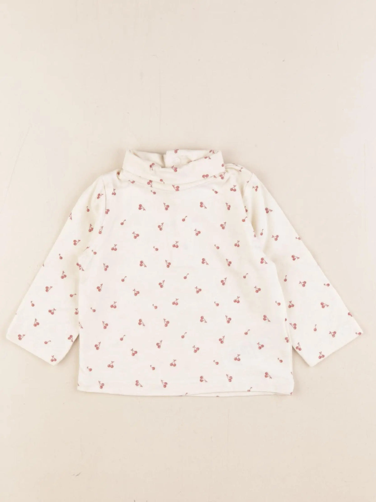Vertbaudet - tee-shirt blanc, rose - 3 mois