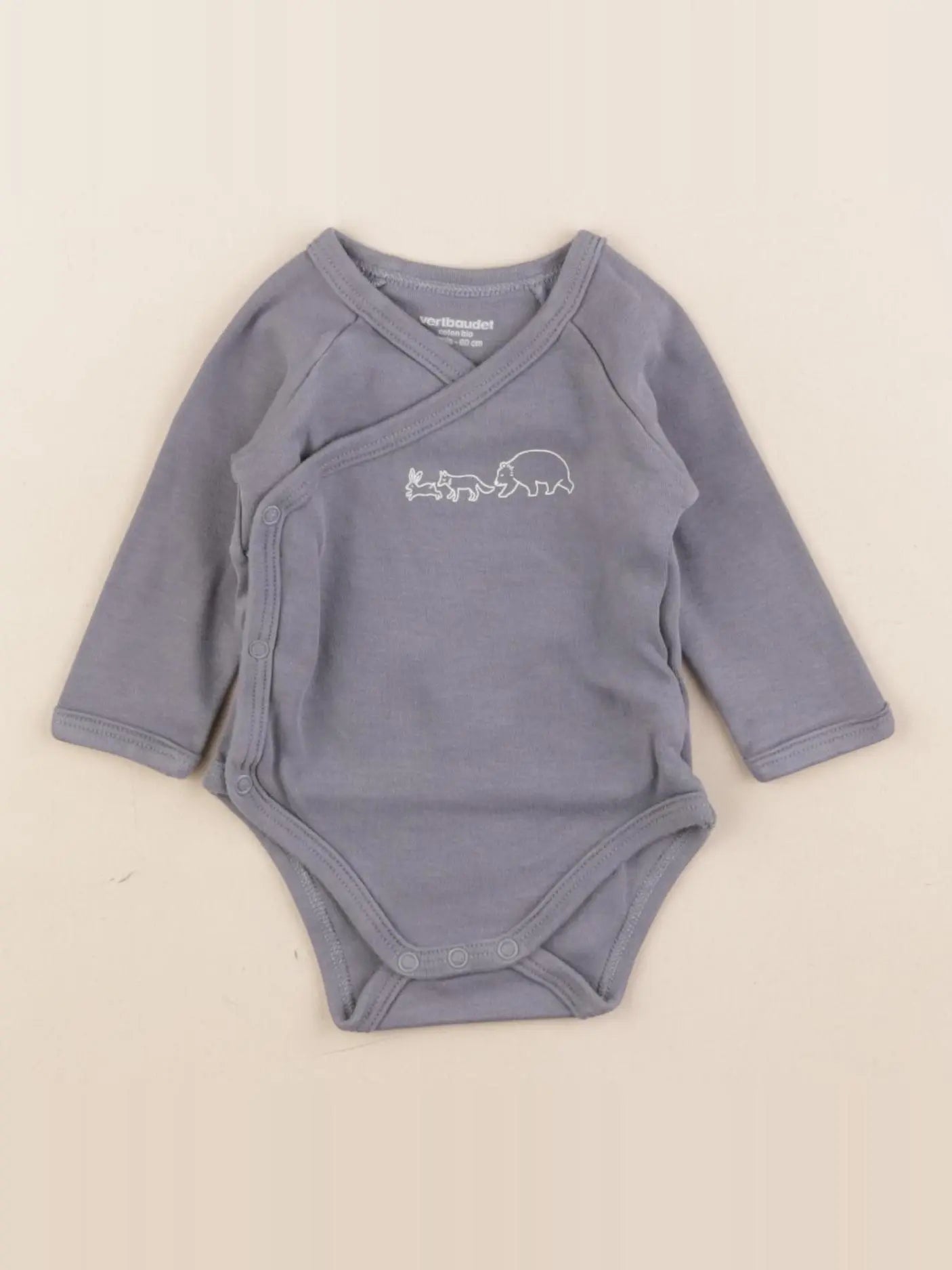 Vertbaudet - body bleu - 3 mois