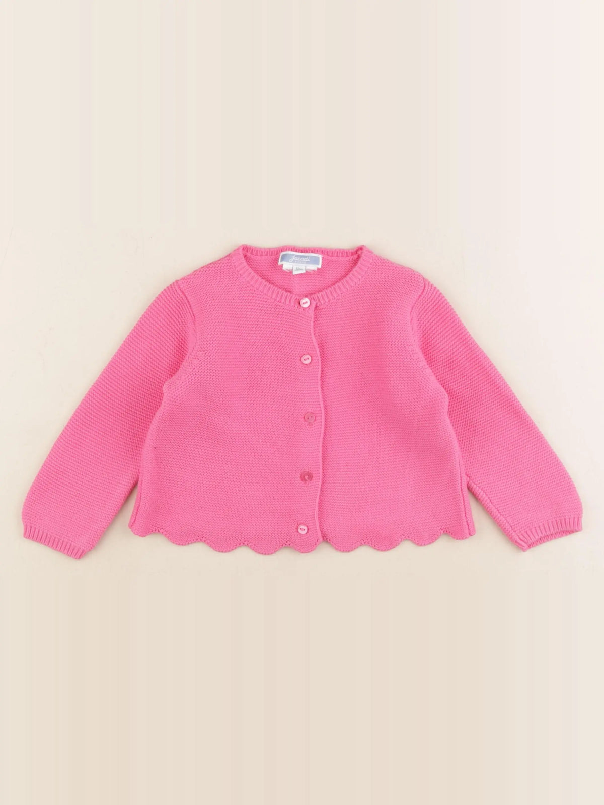 Jacadi - gilet rose - 12 mois