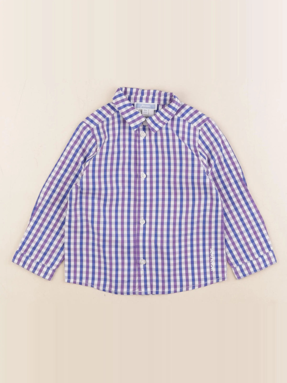 Jacadi - chemise bleu, violet - 18 mois