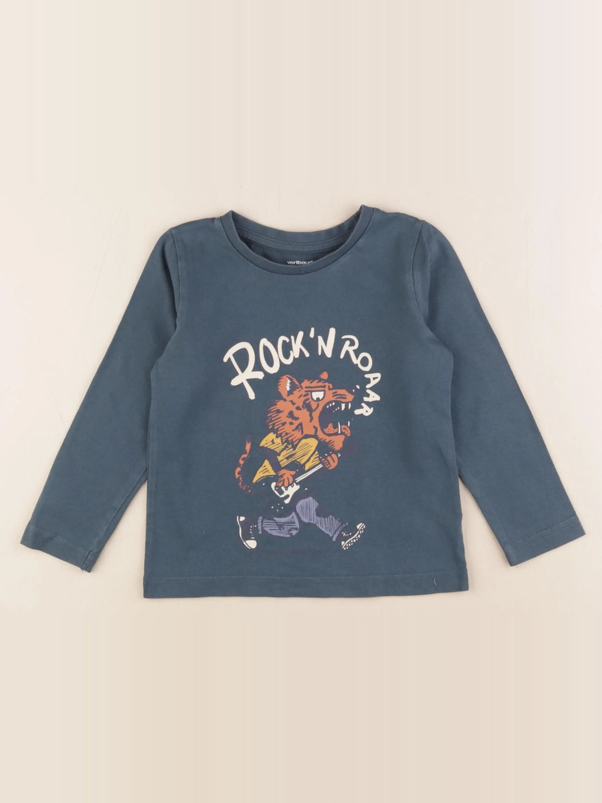 Vertbaudet - tee-shirt bleu - 3 ans