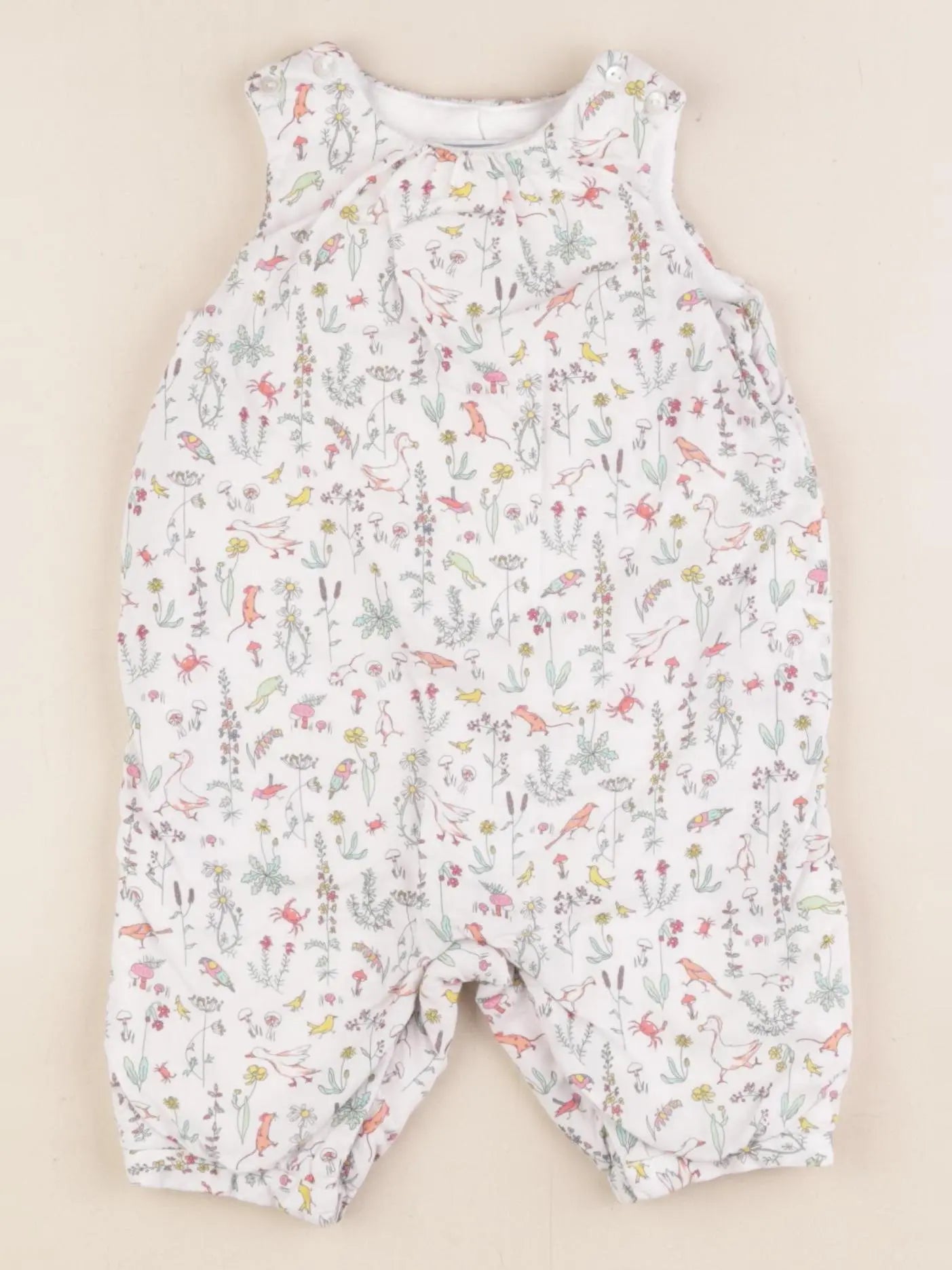 Jacadi - combinaison blanc, rose - 3 mois