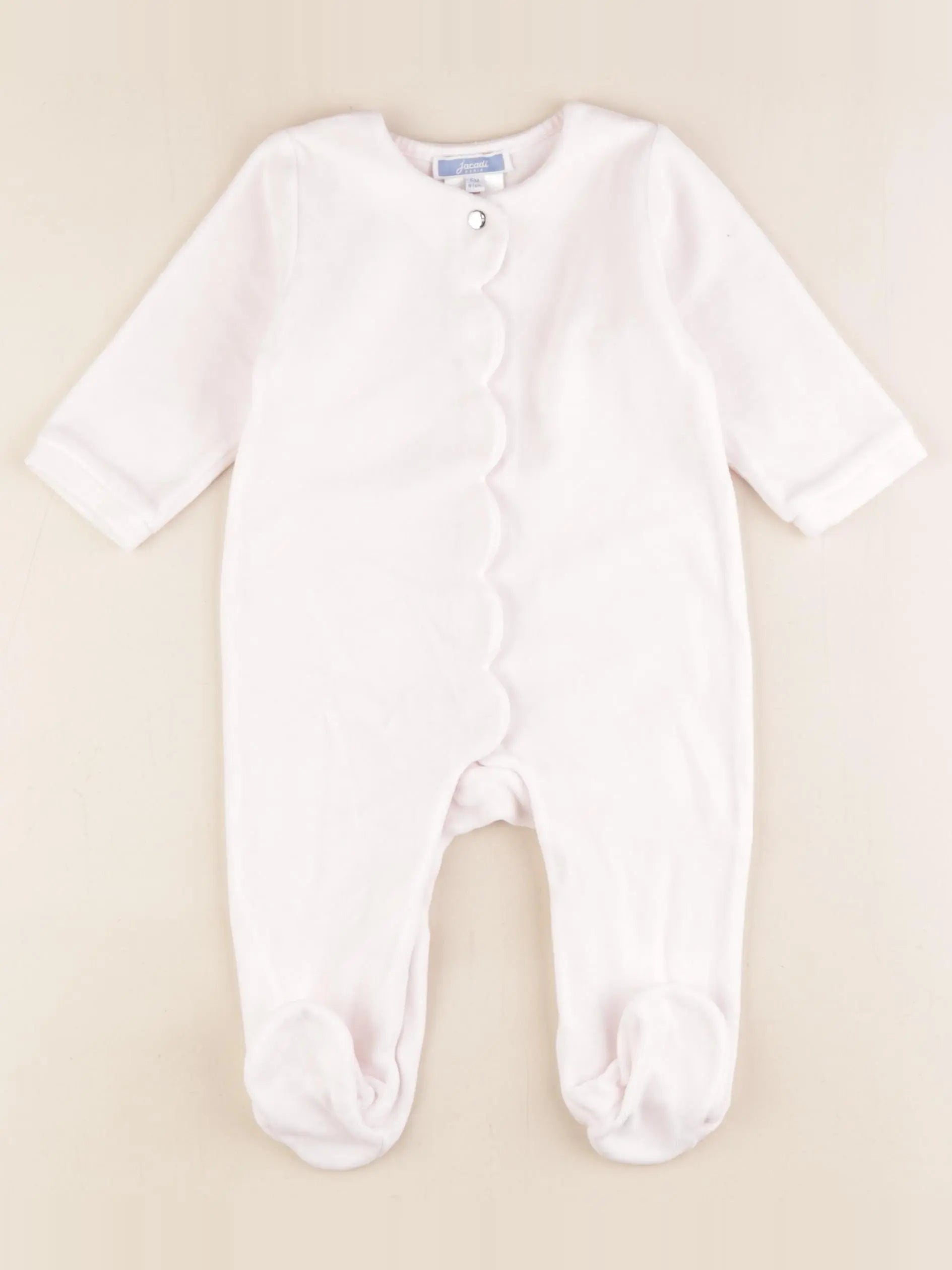 Jacadi - pyjama velours rose - 6 mois