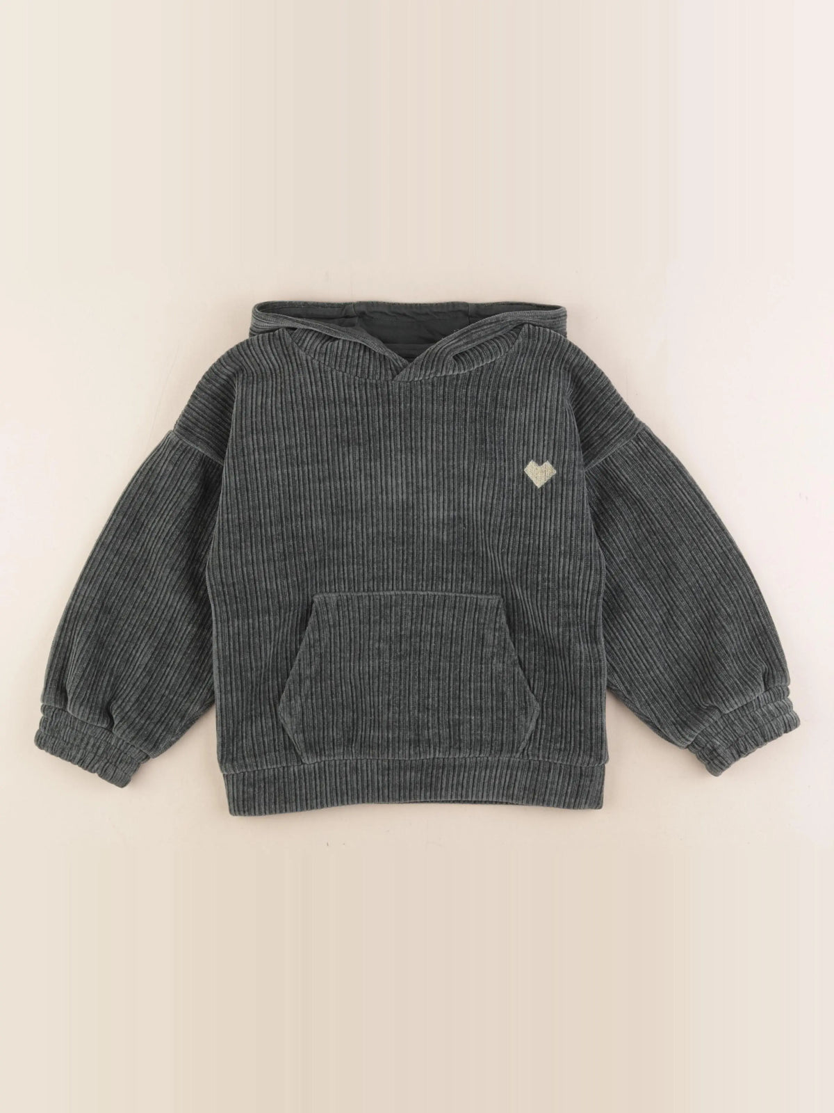 Vertbaudet - sweat vert, or - 6 ans