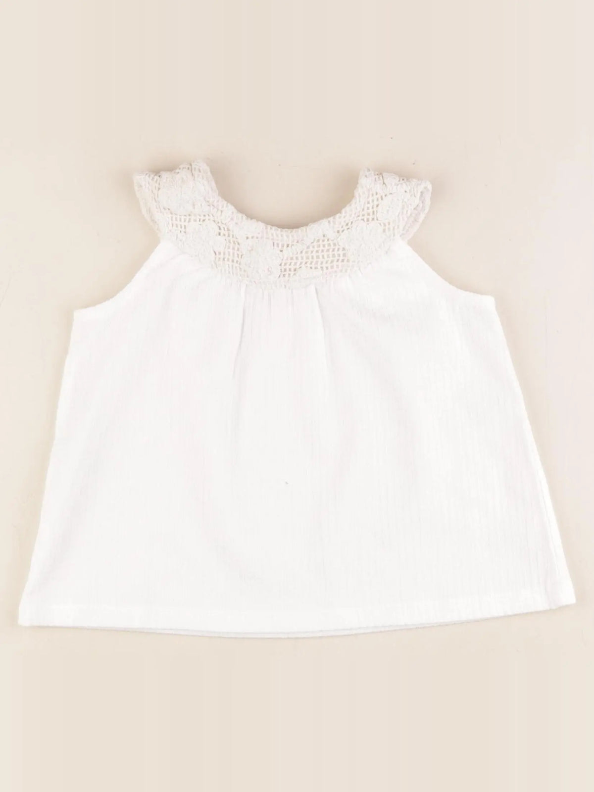 Mango - débardeur beige - 18/24 mois