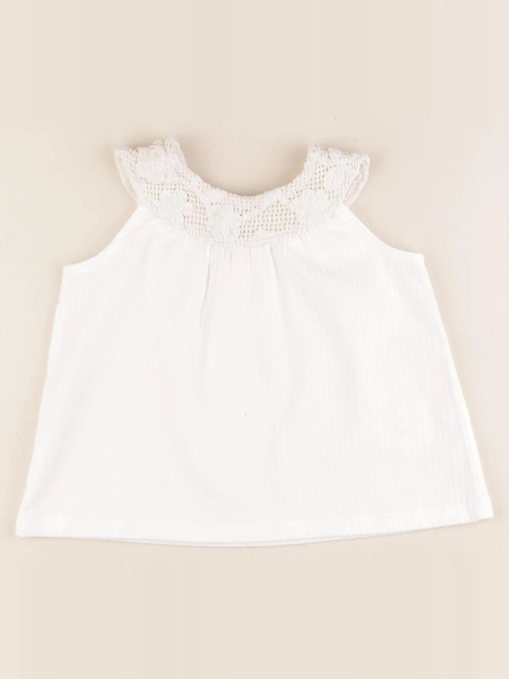 Mango - débardeur beige - 18/24 mois