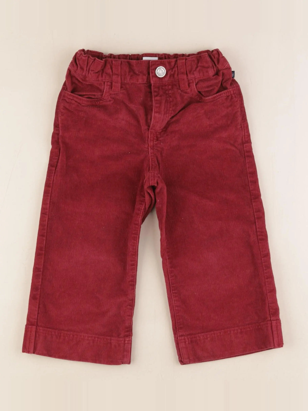 Petit Bateau - pantalon rouge - 3 ans