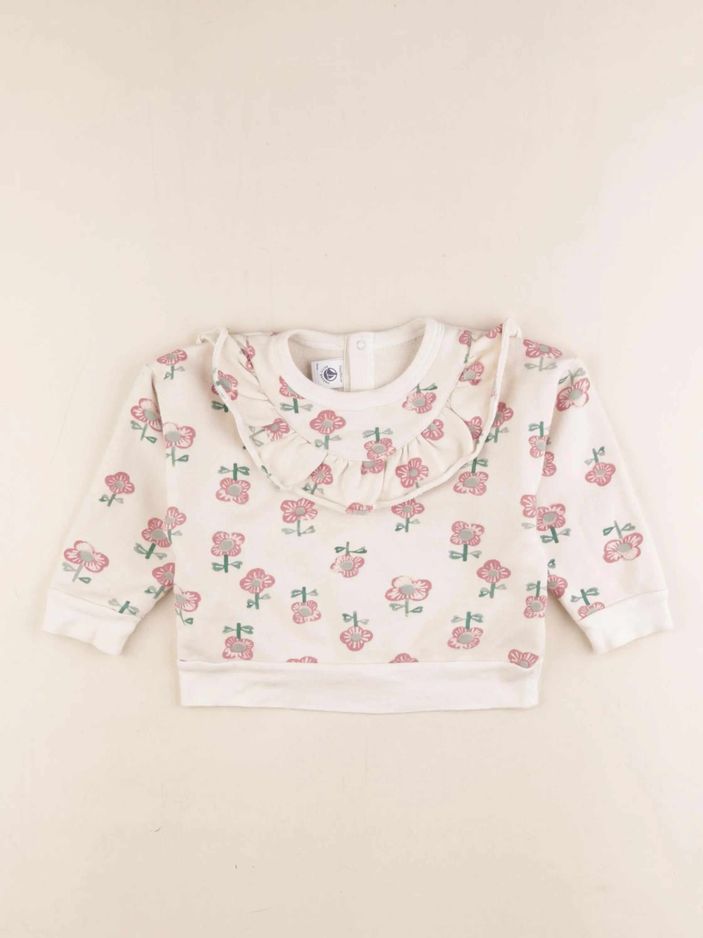 Petit Bateau - sweat beige - 2 ans