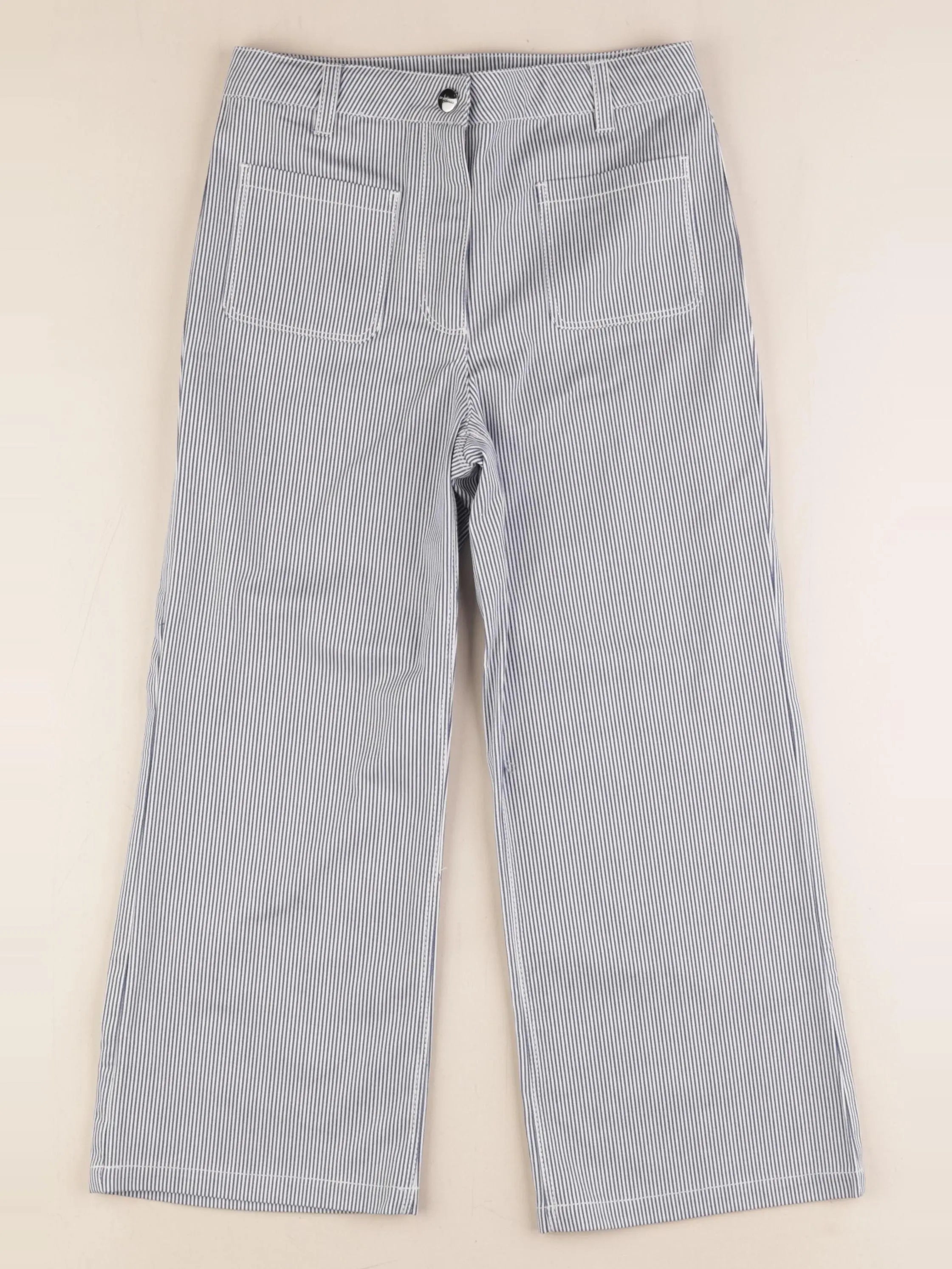 Jacadi - pantalon blanc, bleu - 8 ans