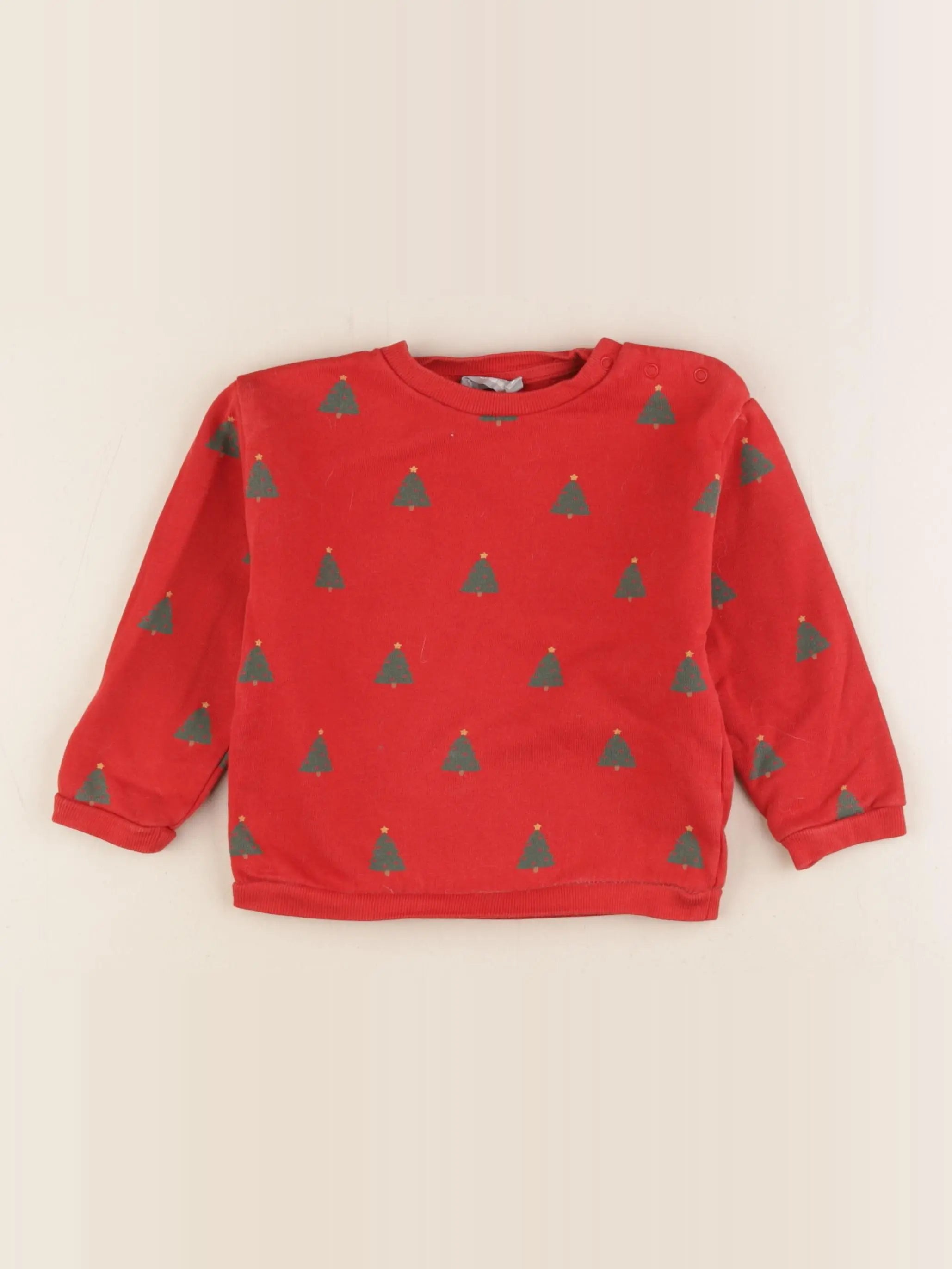 Boutchou - sweat or, rouge - 2 ans