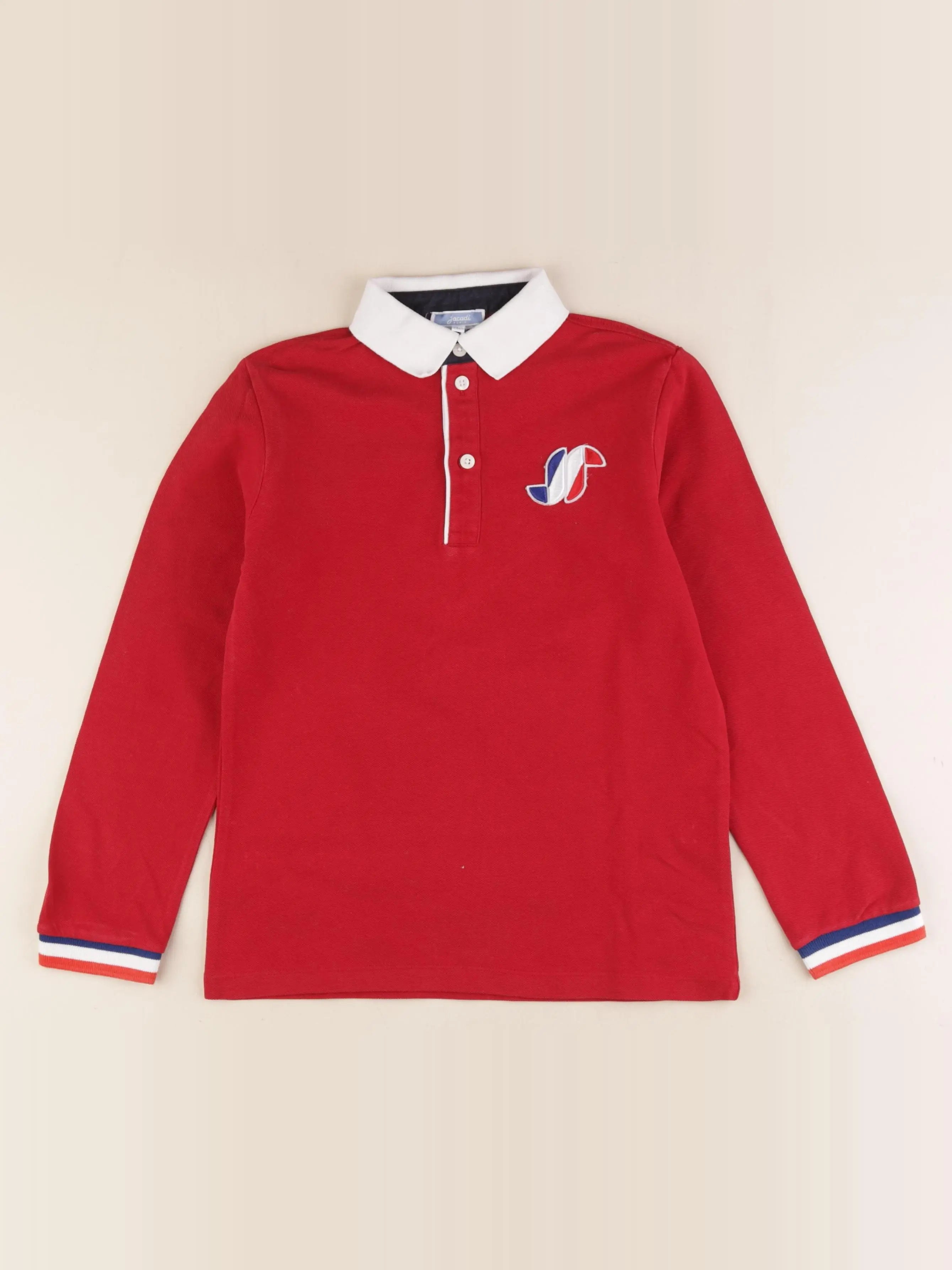 Jacadi - polo rouge - 8 ans