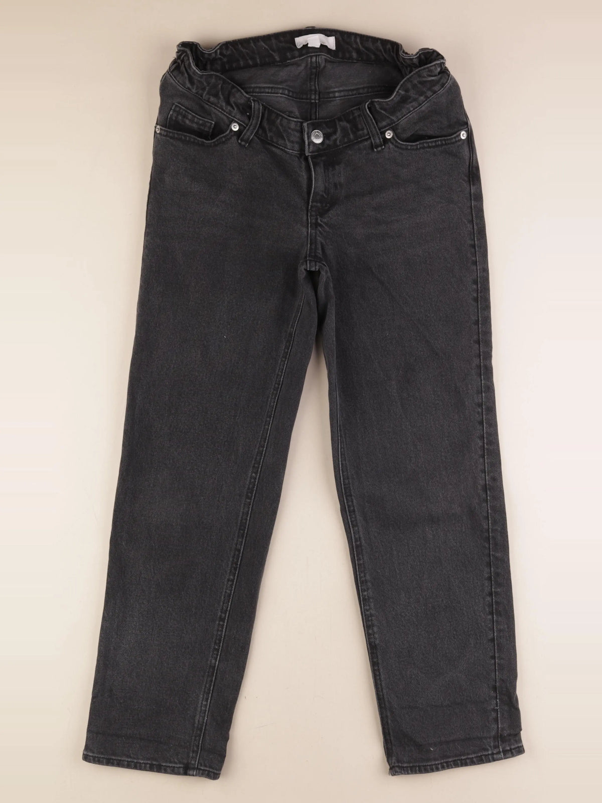 H&M - jean grossesse noir - xs