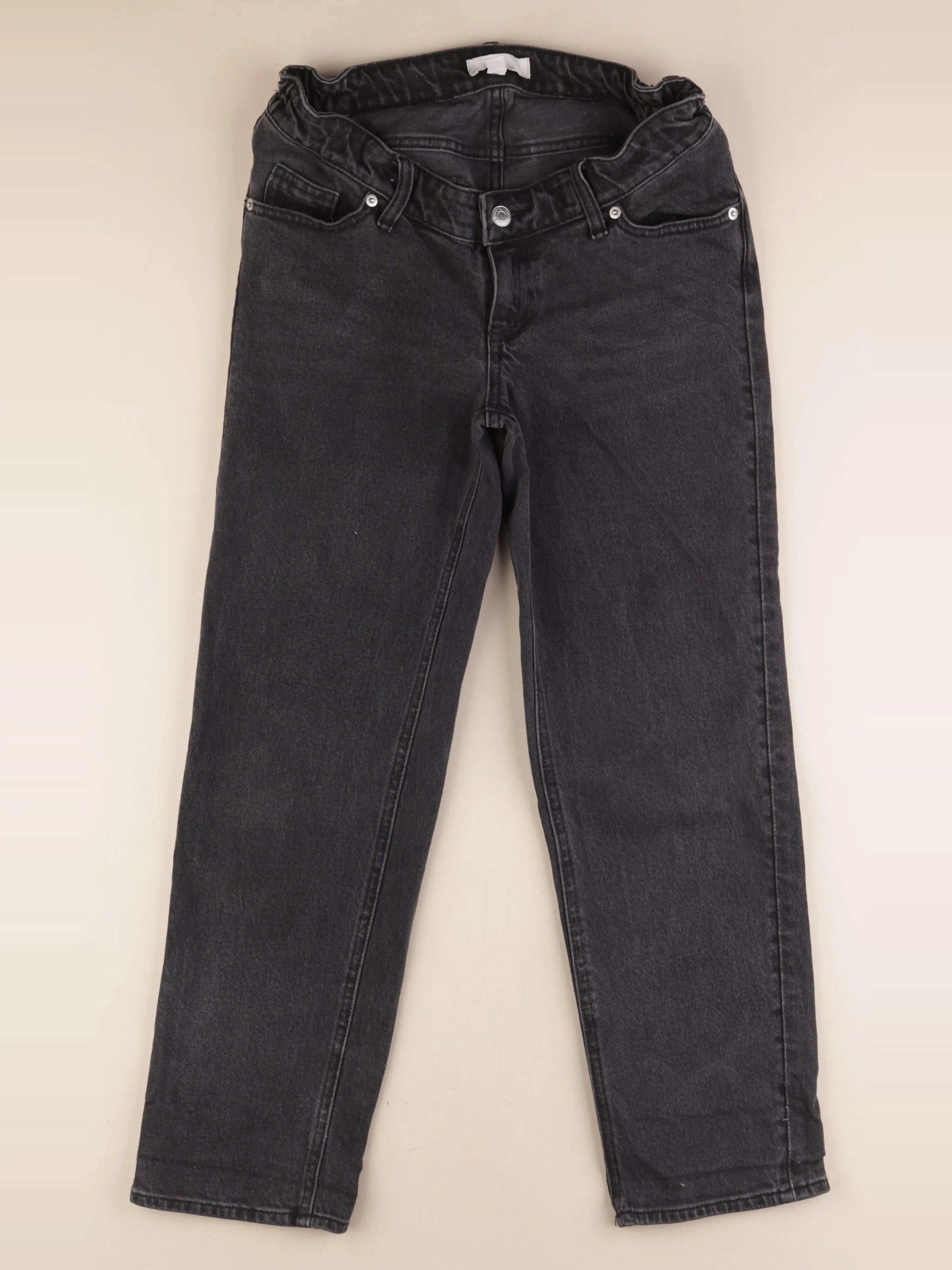 H&M - jean grossesse noir - xs