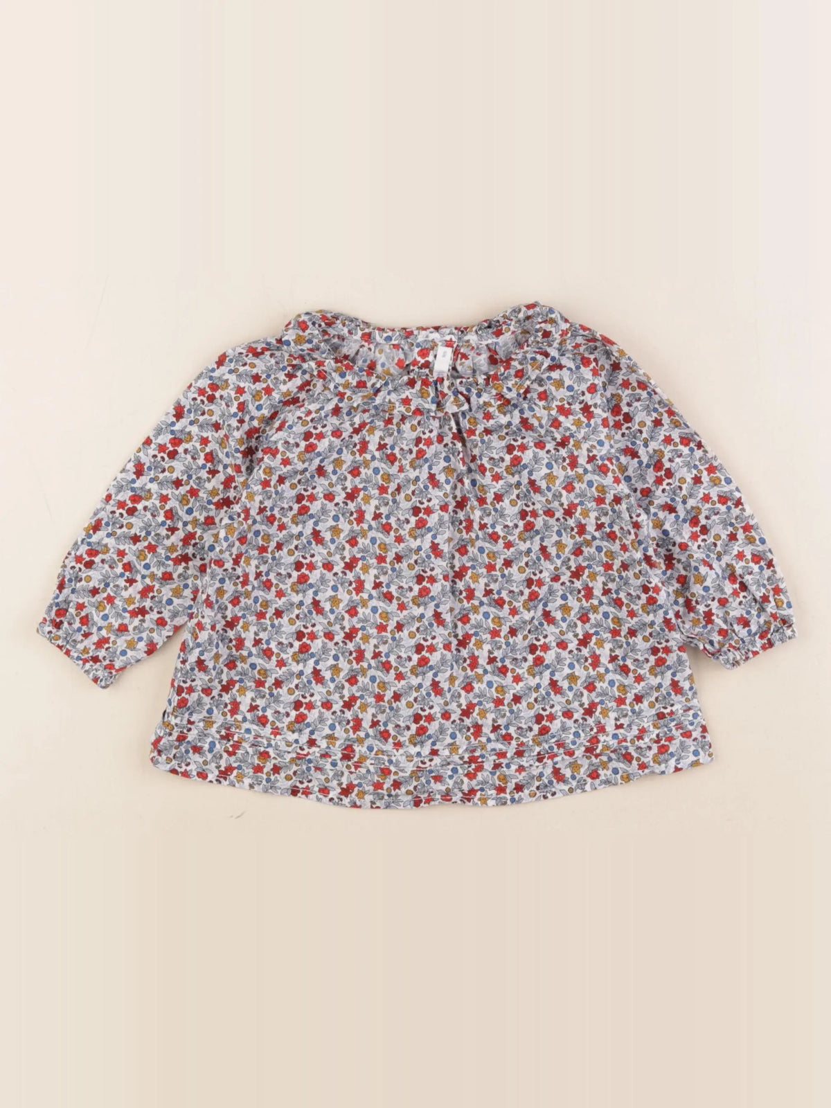 Boutchou - blouse coton multicolore - 9 mois