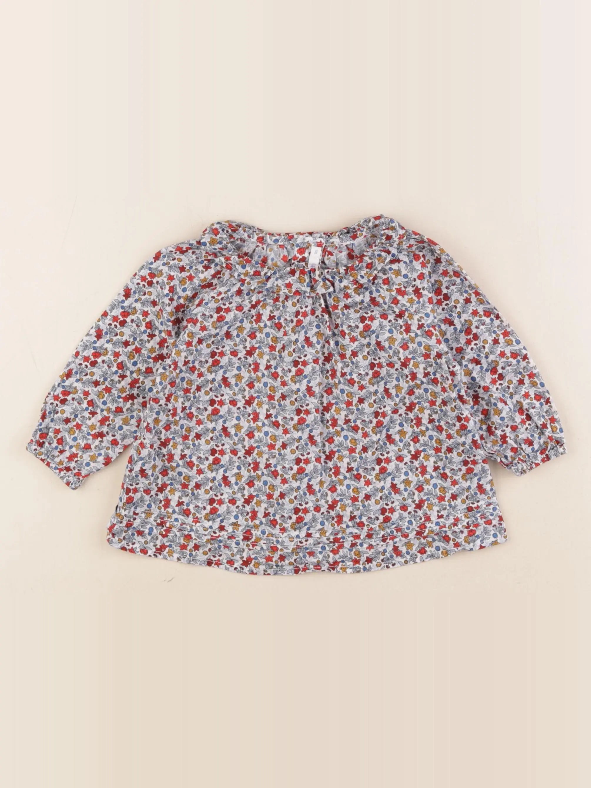 Boutchou - blouse coton multicolore - 9 mois