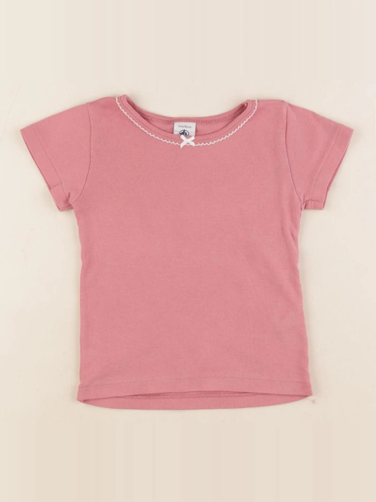 Petit Bateau - maillot de corps rose - 2 ans