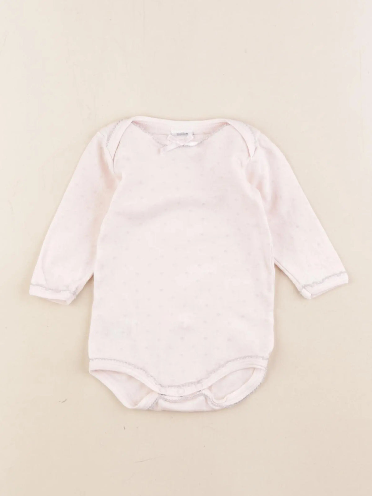 Petit Bateau - body rose - 3 mois