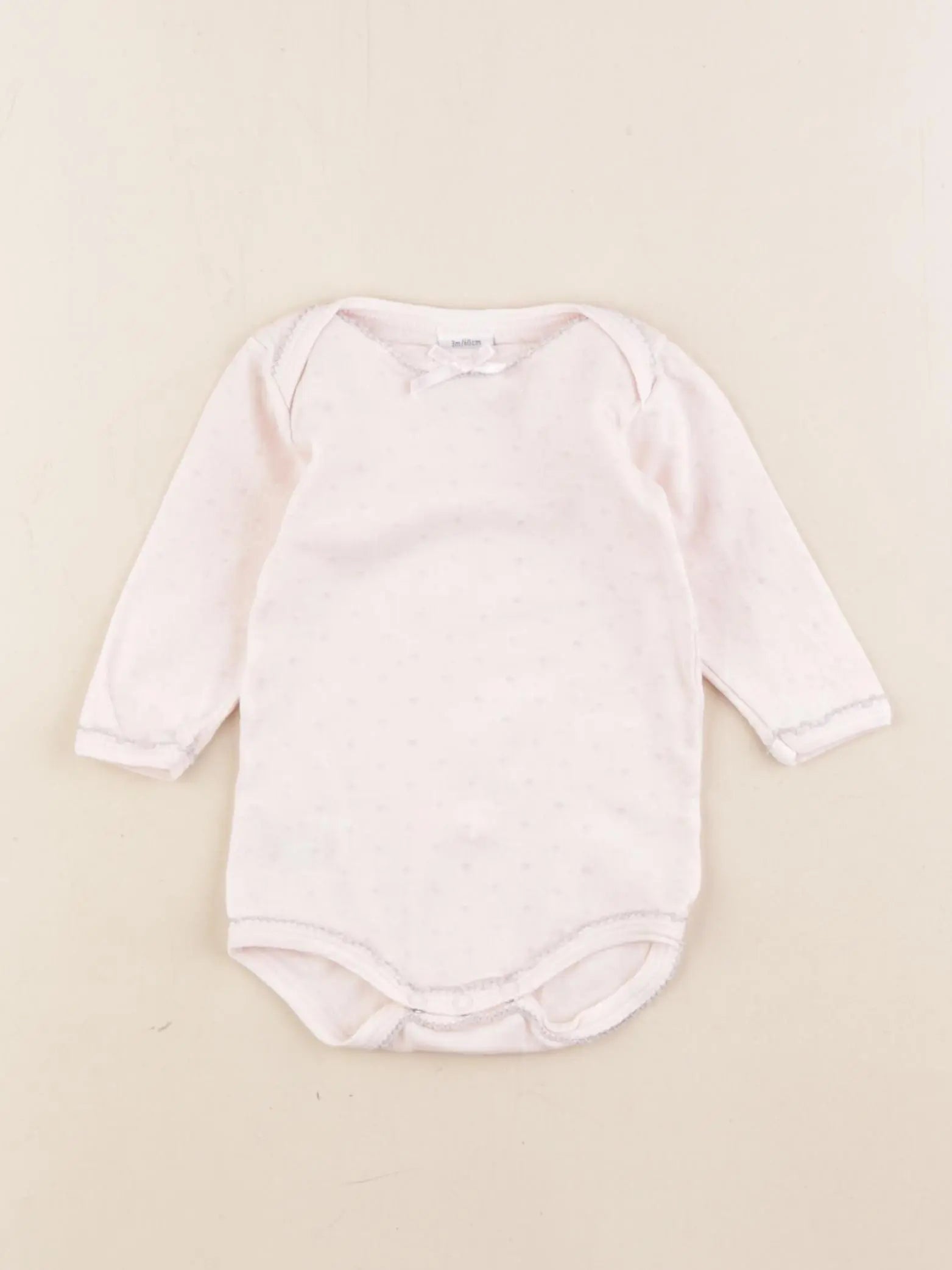 Petit Bateau - body rose - 3 mois