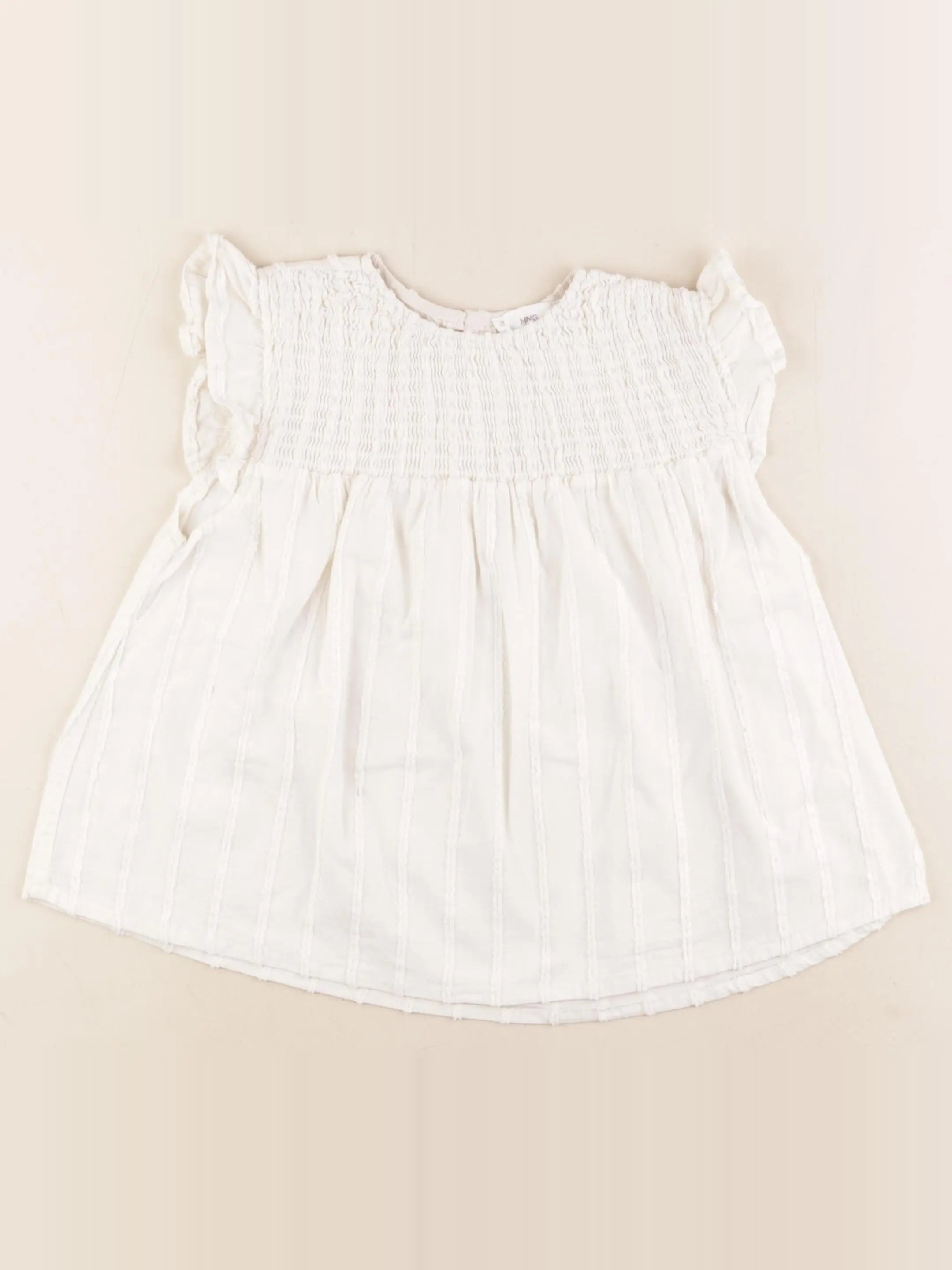Mango - blouse blanc - 8 ans