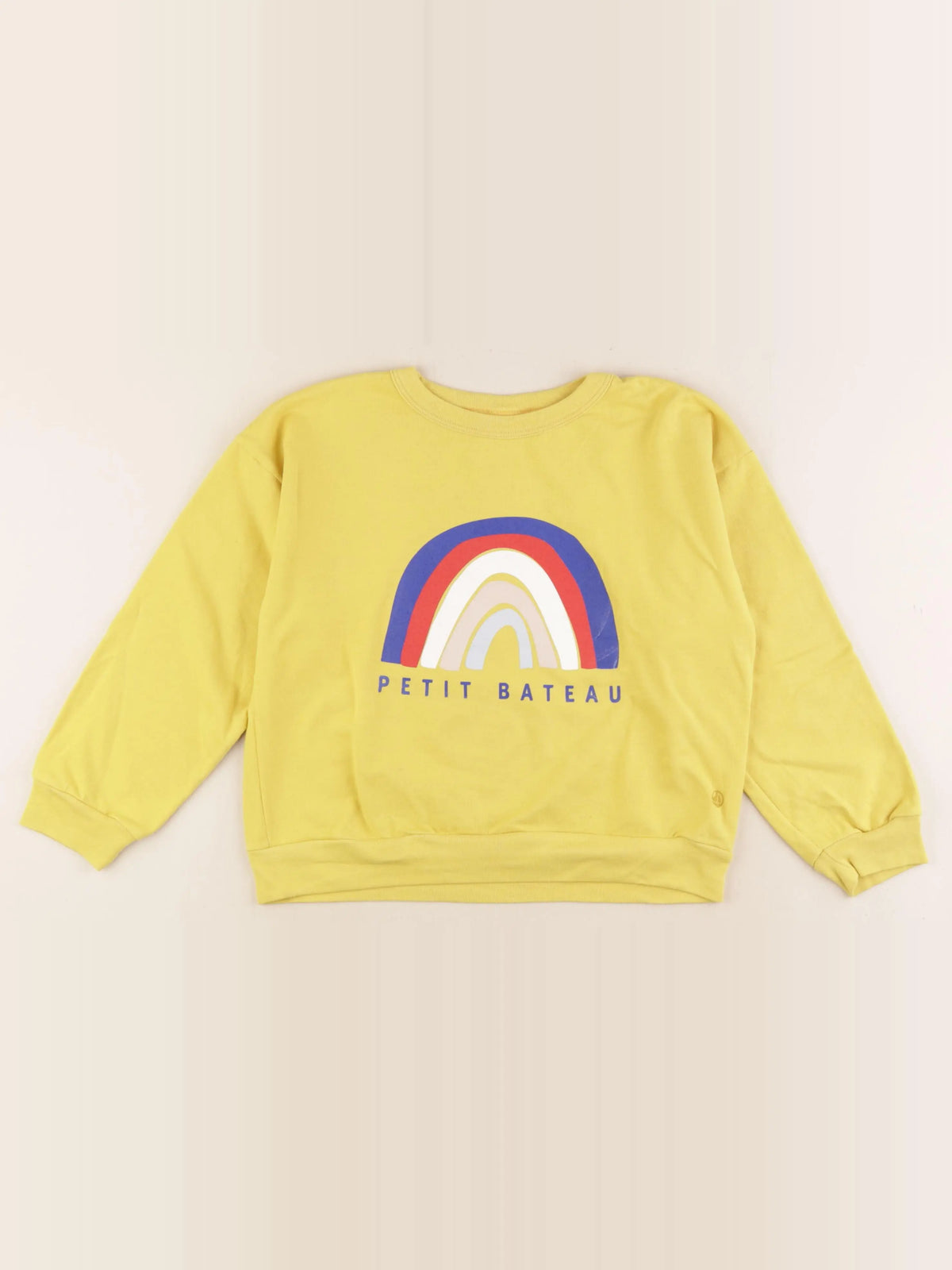 Petit Bateau - tee-shirt jaune - 8 ans