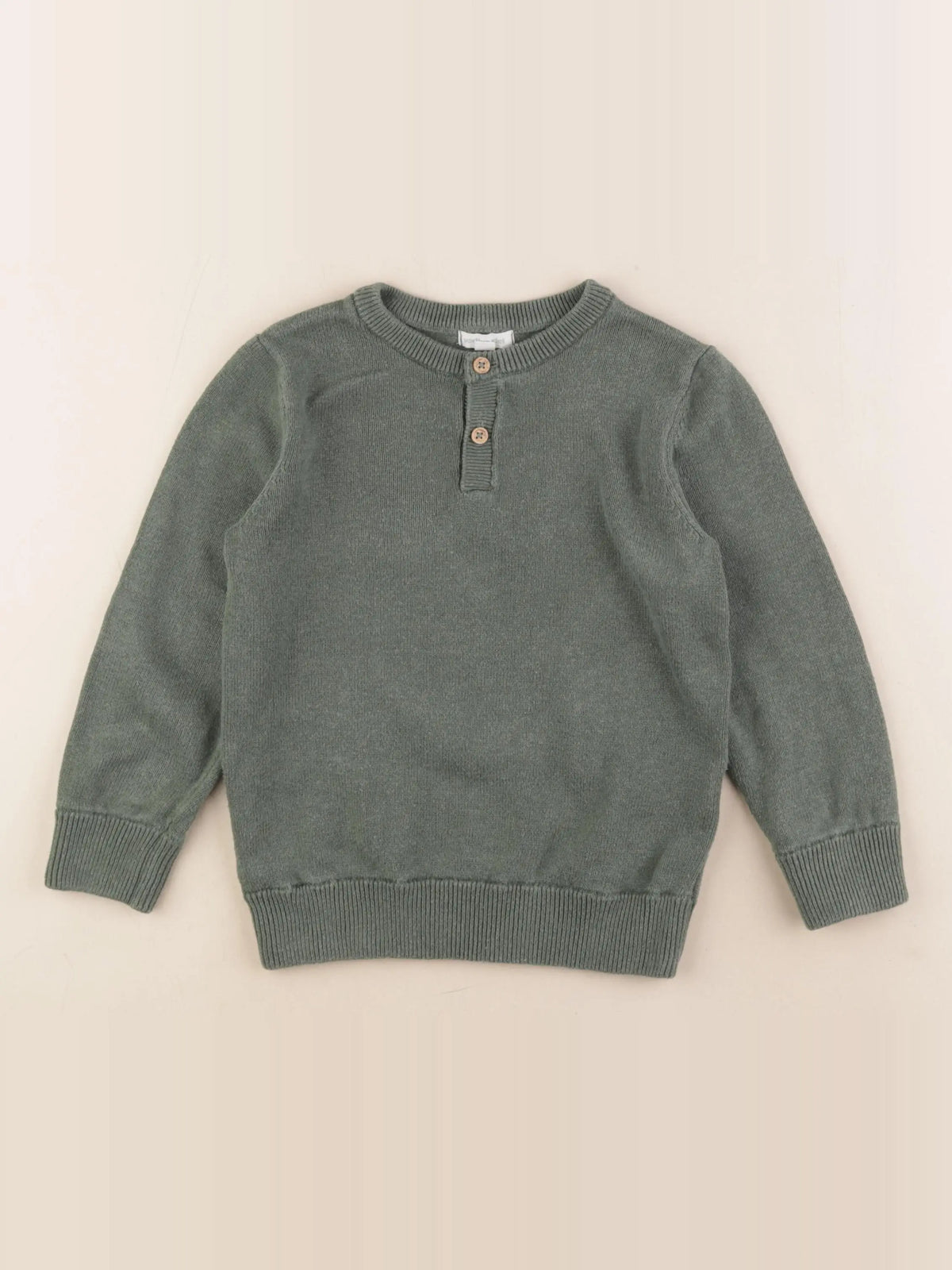 Vertbaudet - pull vert - 6 ans