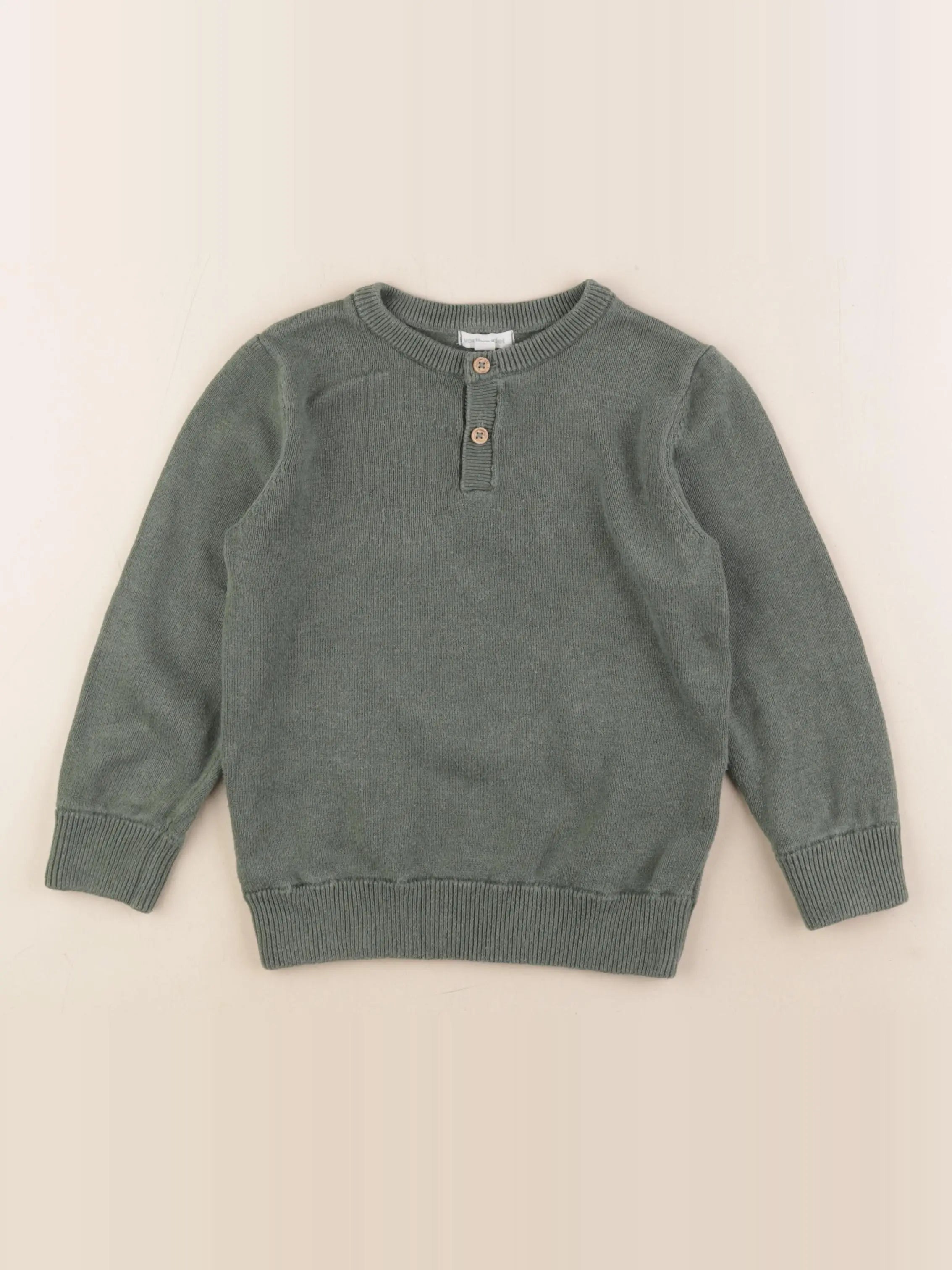 Vertbaudet - pull vert - 6 ans