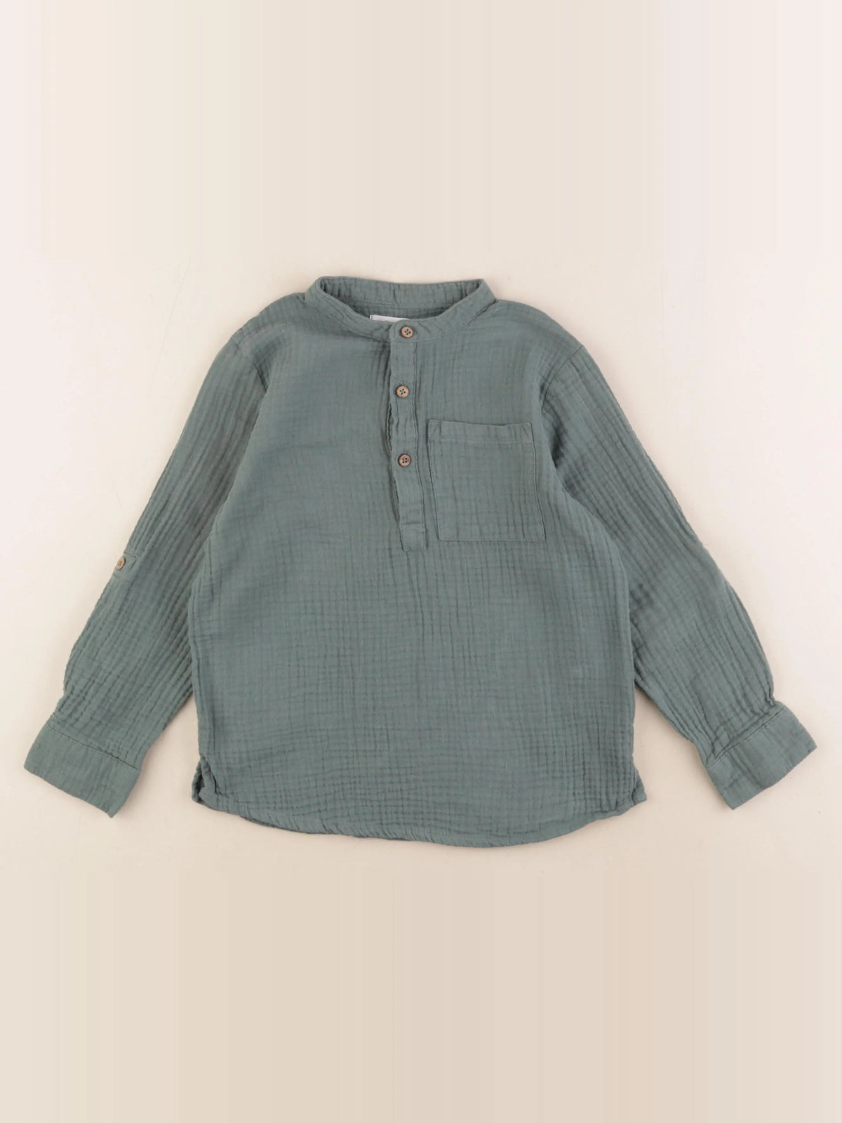 Vertbaudet - chemise vert - 8 ans