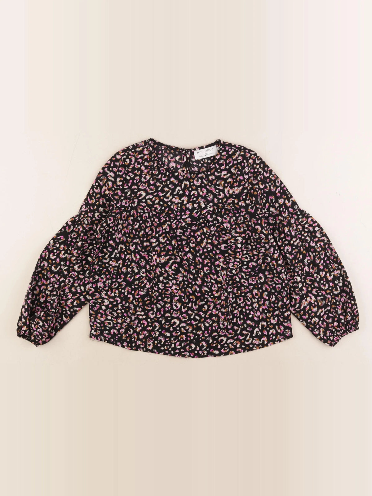 Molly Bracken - blouse noir, rose - 8 ans