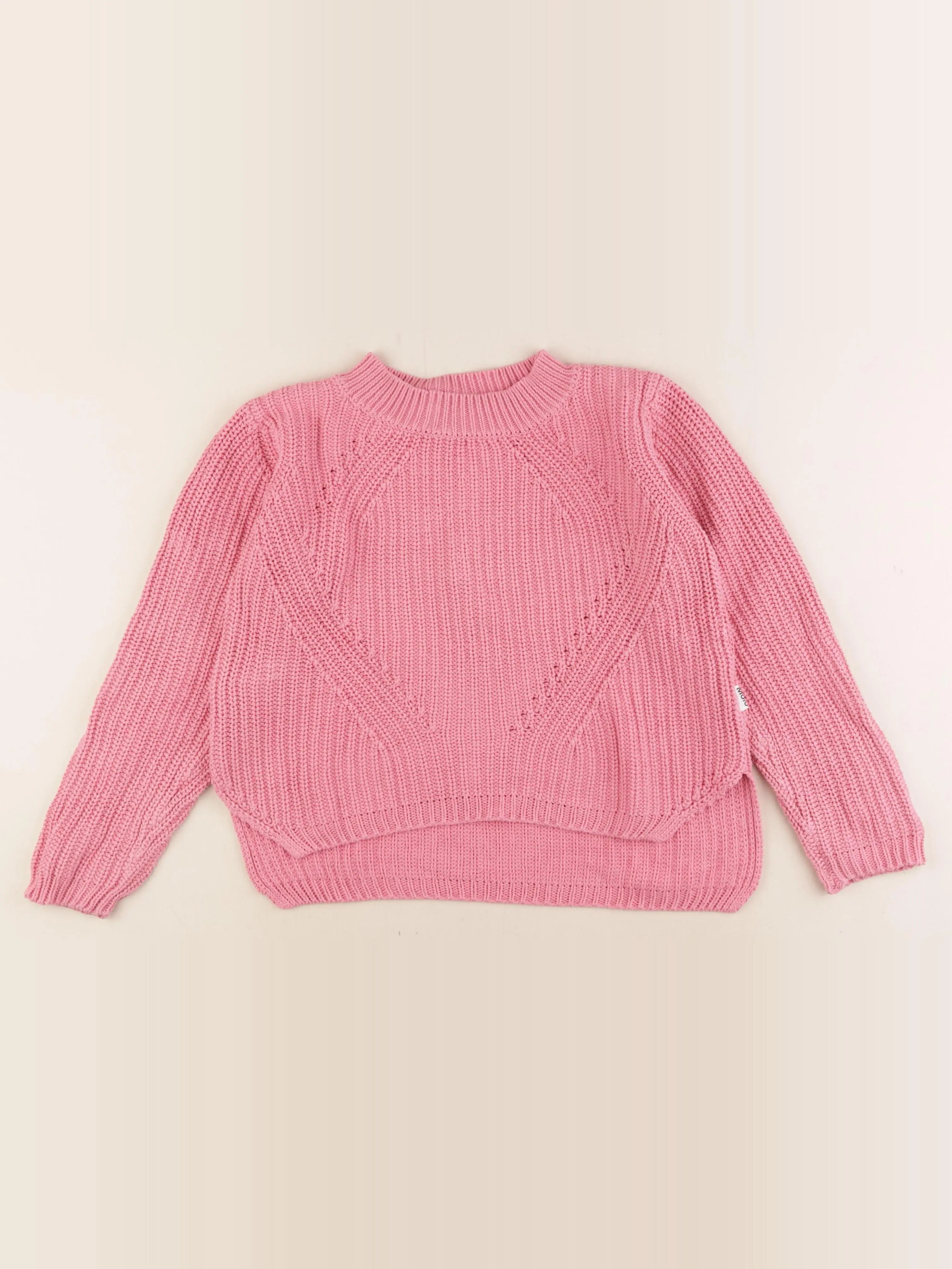 Molo - pull rose - 7/8 ans