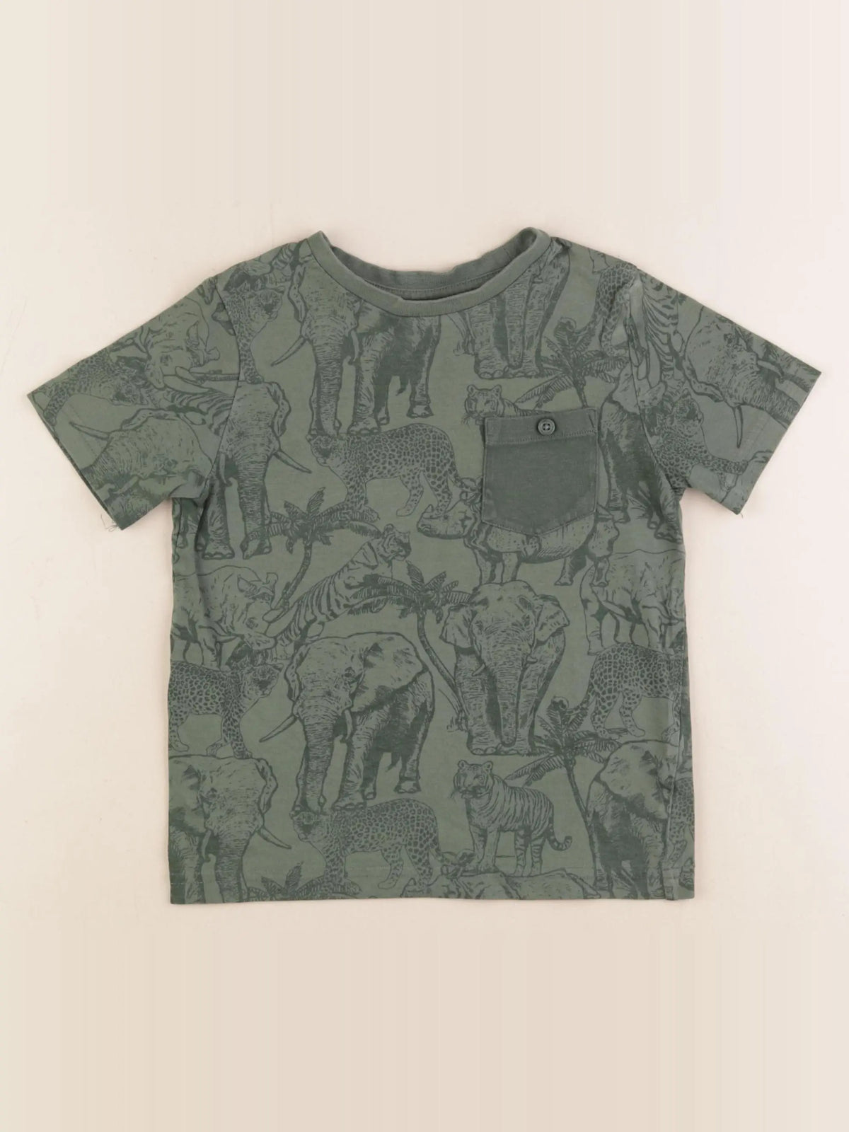 Vertbaudet - tee-shirt vert - 5 ans