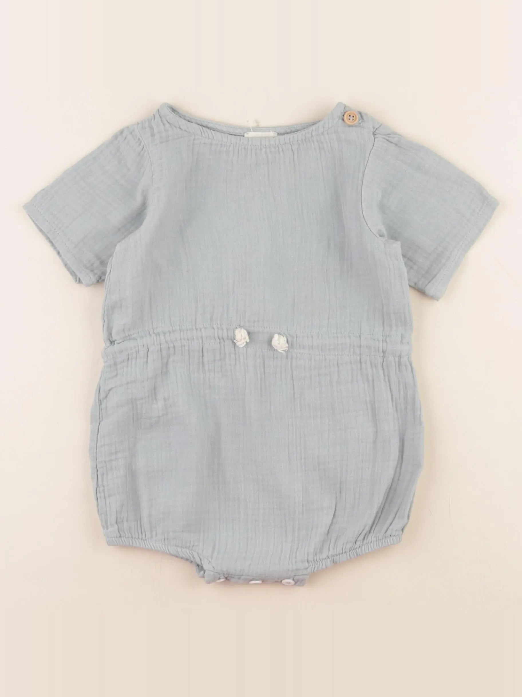 Marsou - combinaison bleu - 12 mois