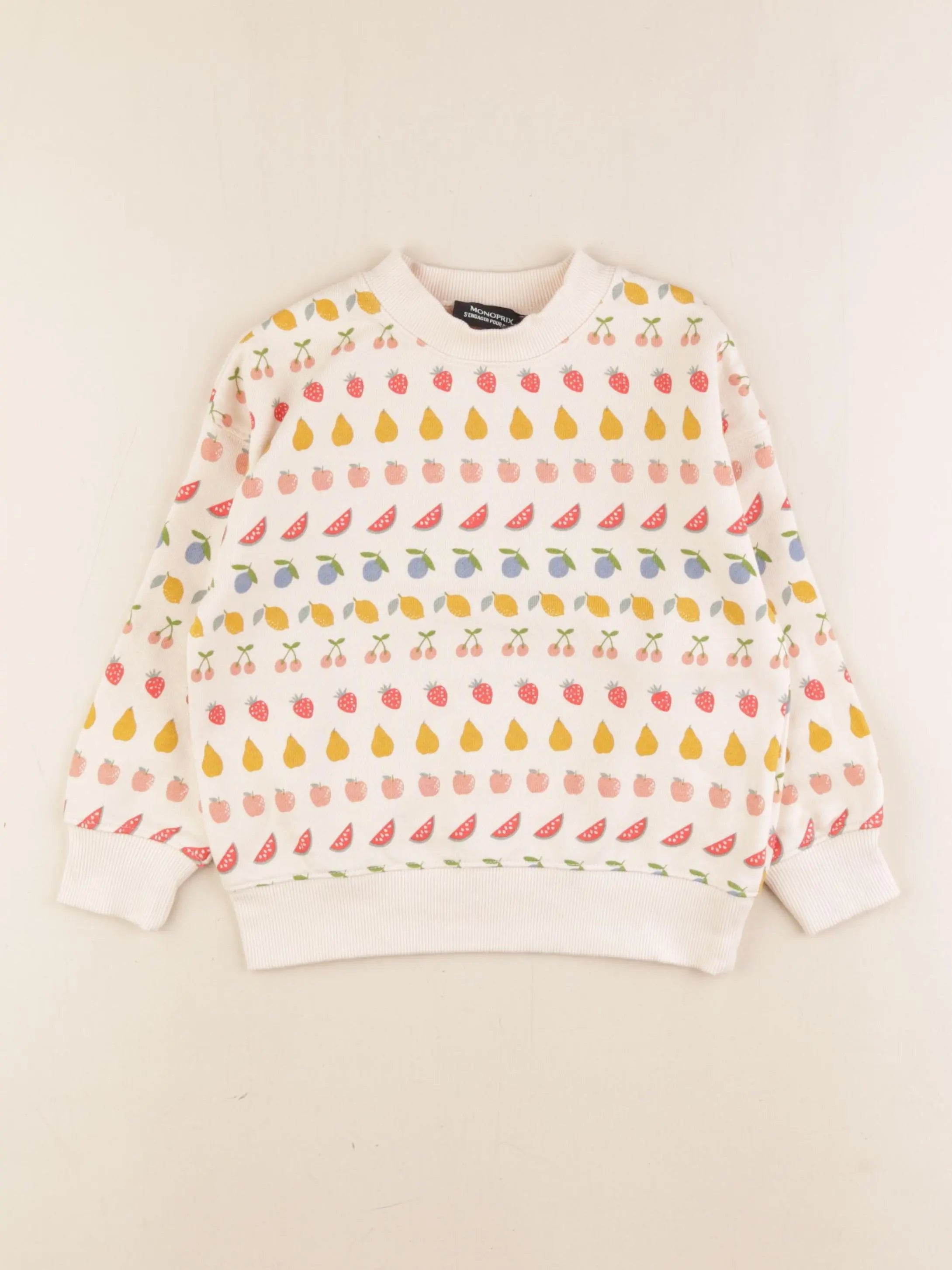 Monoprix - sweat multicolore - 5 ans