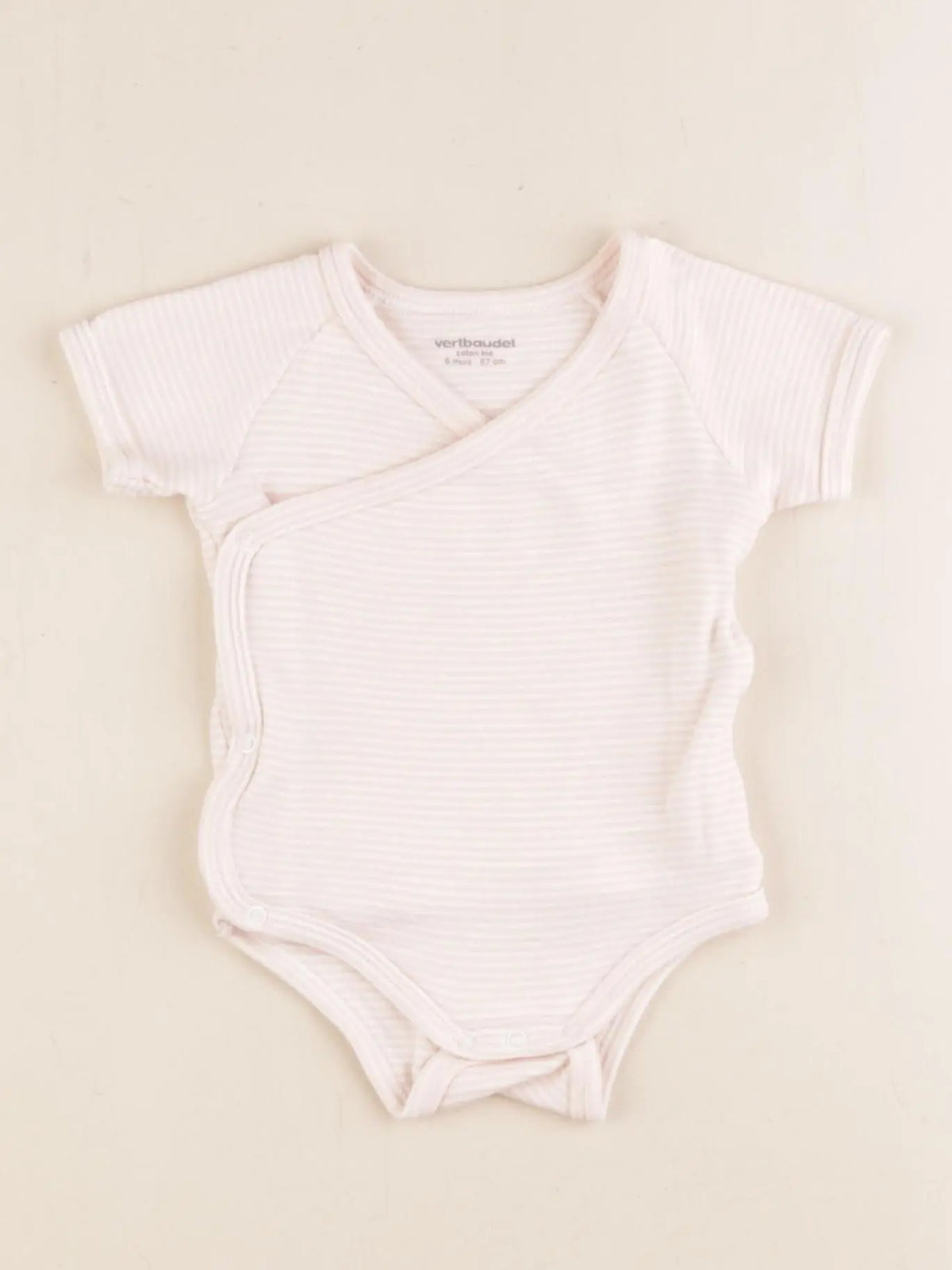 Vertbaudet - body rose - 6 mois