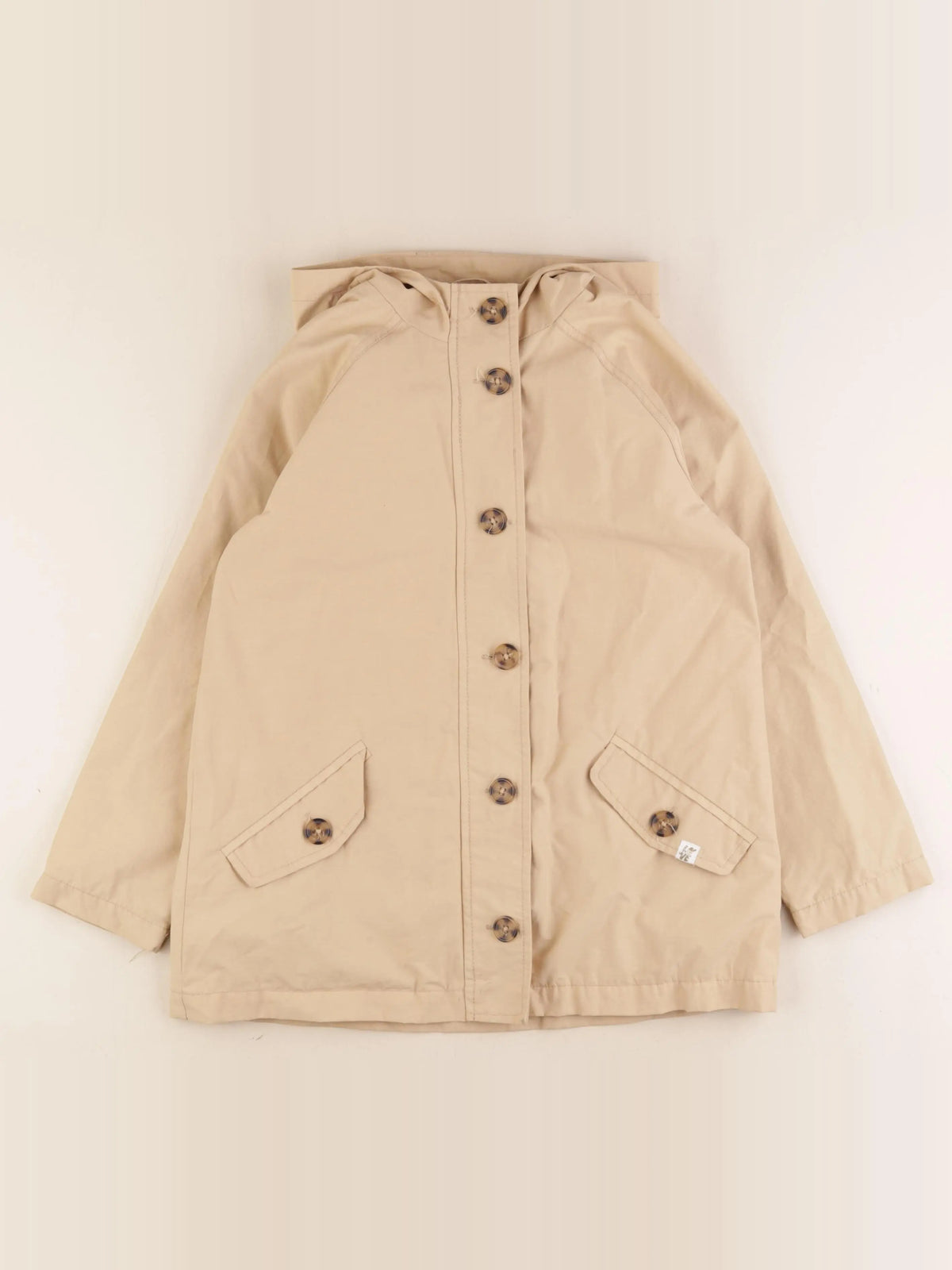 Vertbaudet - imperméable beige - 9 ans