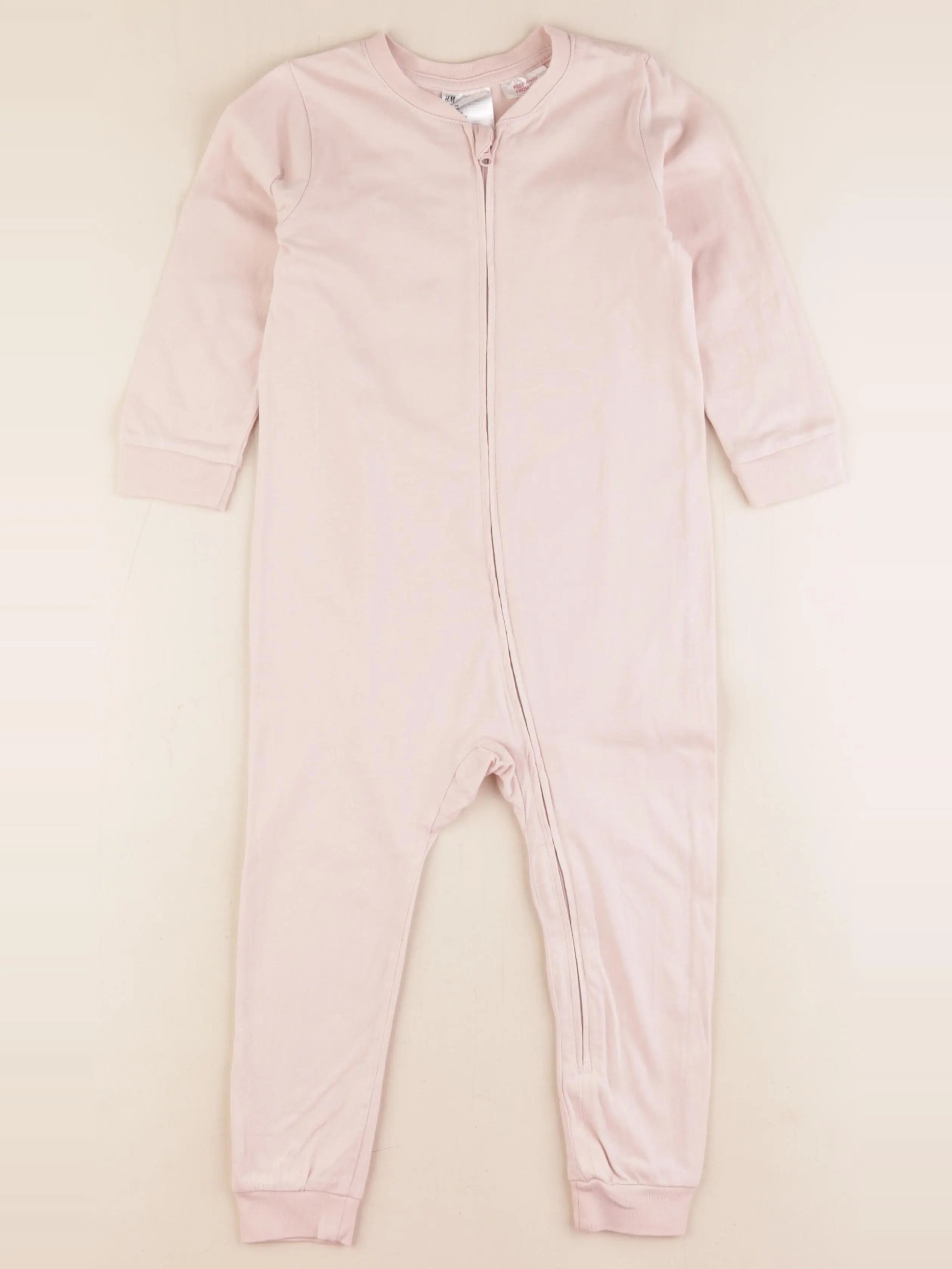 H&M - pyjama coton rose - 2/3 ans