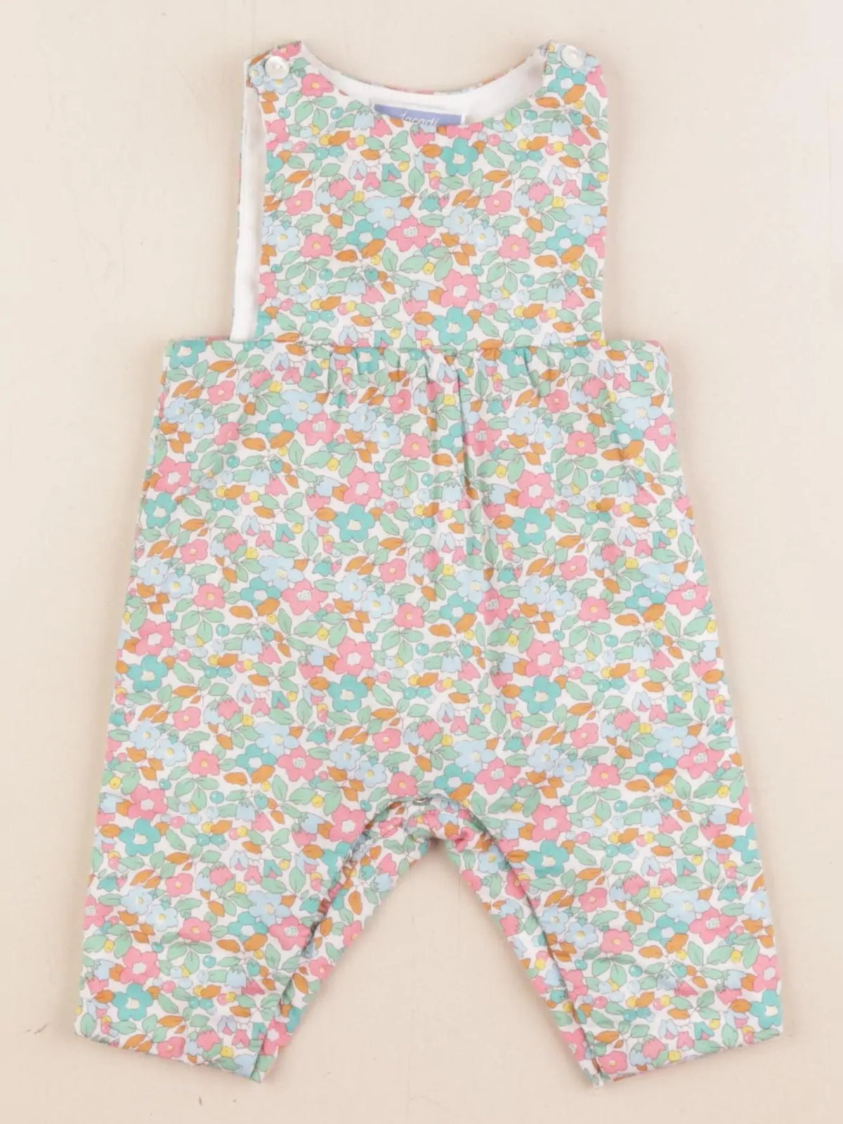 Jacadi - salopette liberty multicolore - 1 mois
