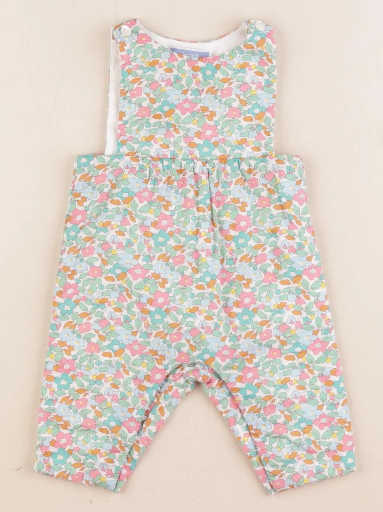 Jacadi - salopette liberty multicolore - 1 mois