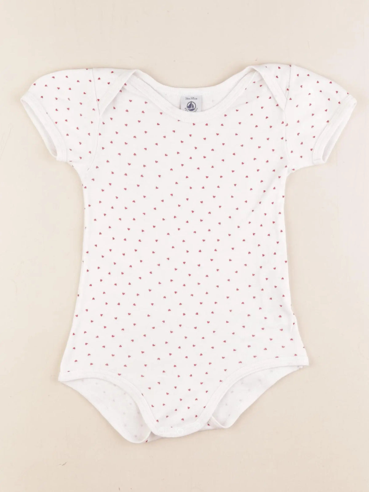Petit Bateau - body rouge - 36 mois